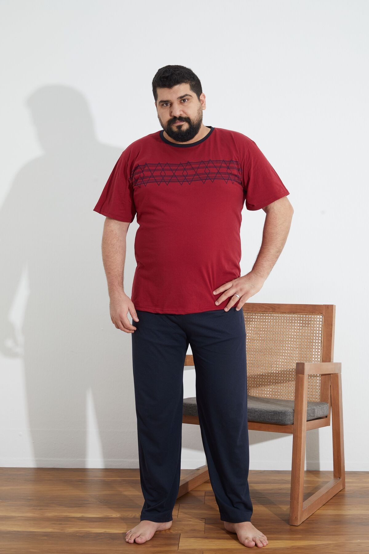 Penye Süprem(İnce) Battal Büyük Beden Yazlık Pijama Takımı