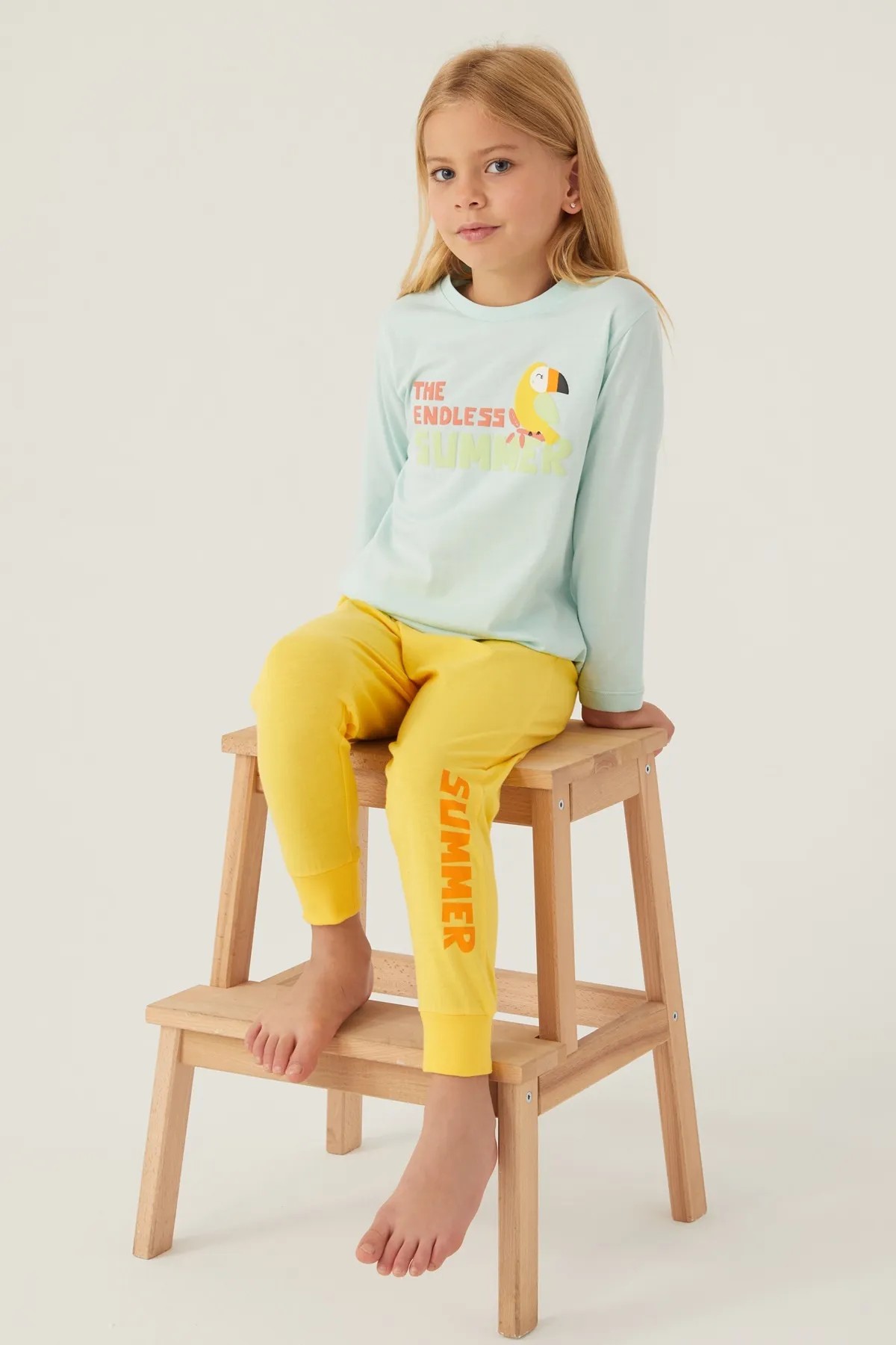 Roly Poly Endless Uzun Kol Kız Çocuk Pijama Takımı