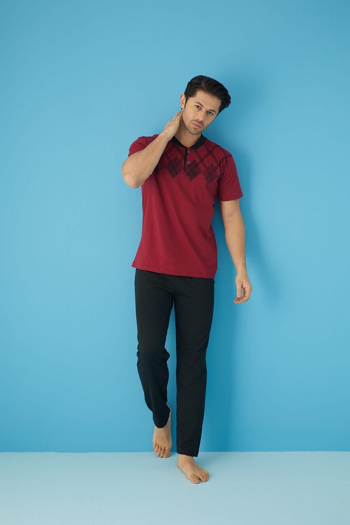 Penye Erkek Süprem (Yazlık) Pijama Takımı