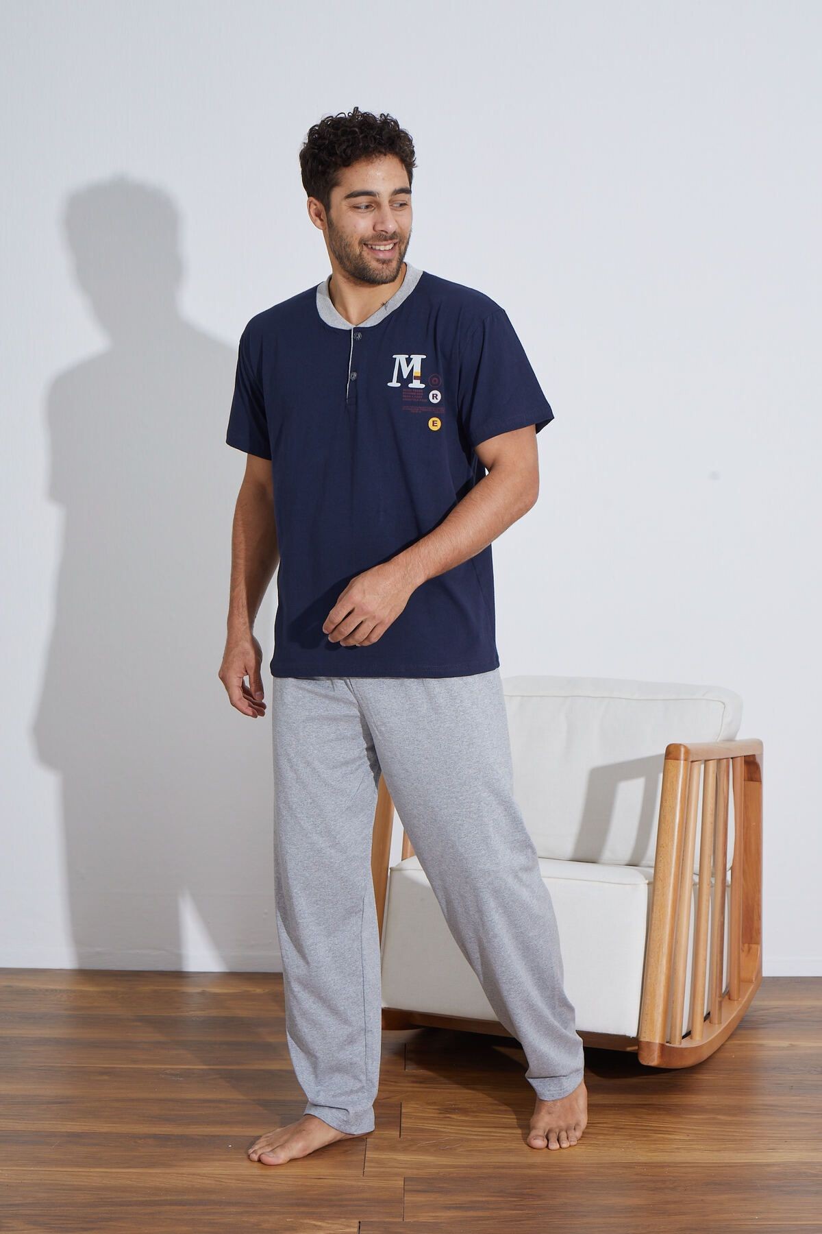 Penye Erkek Süprem (Yazlık) Pijama Takımı