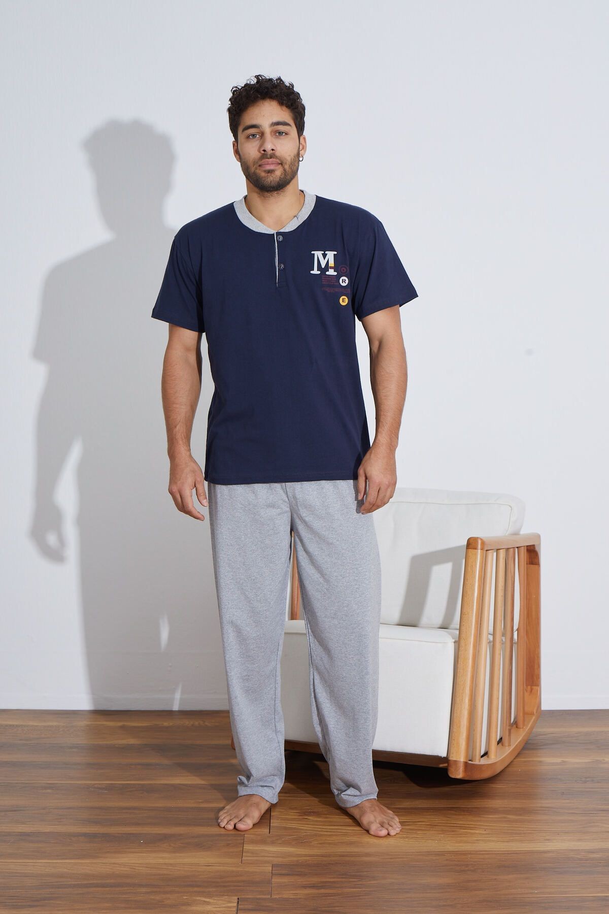 Penye Erkek Süprem (Yazlık) Pijama Takımı