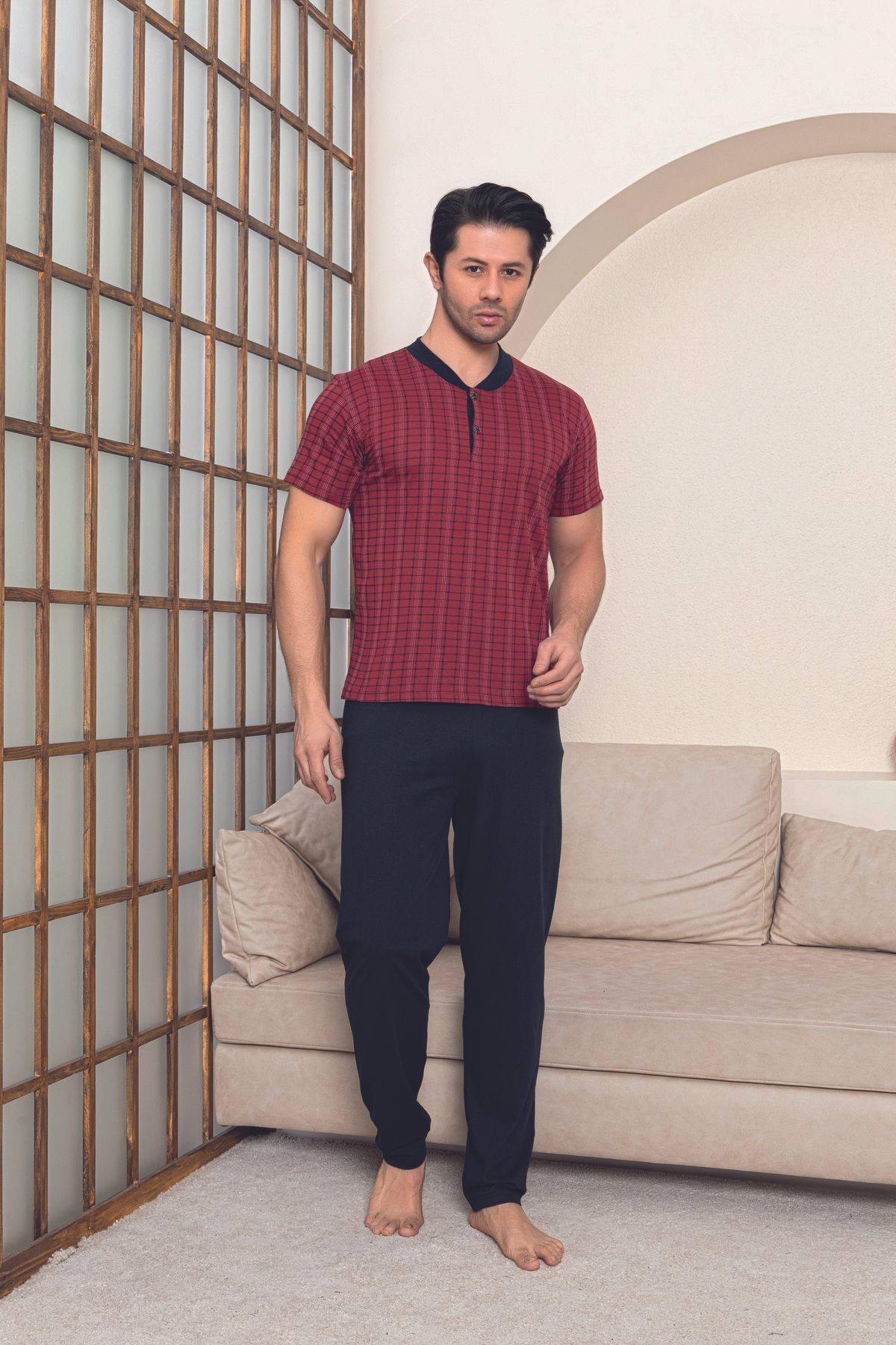Penye Erkek Süprem (Yazlık) Pijama Takımı