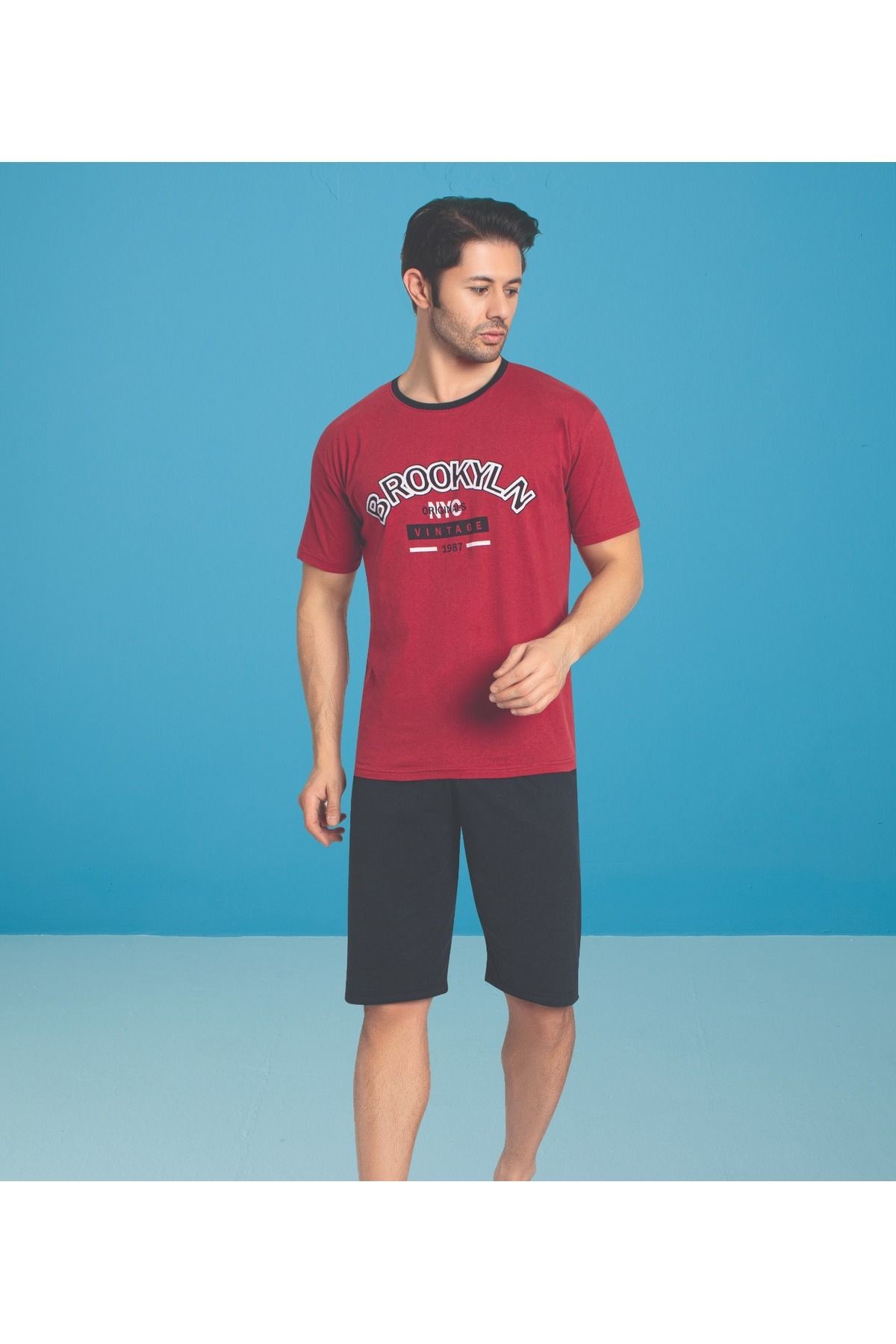 Penye (süprem) Kapri Pijama Takımı