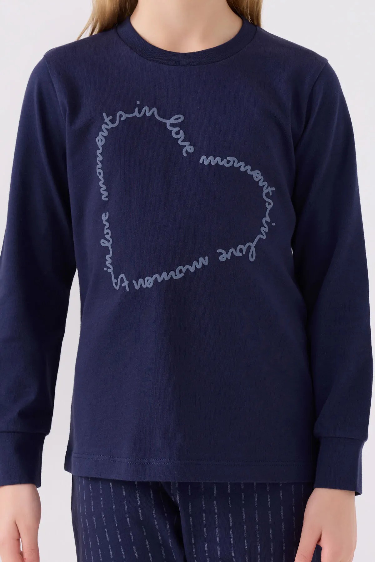 Kız Çocuk Love Uzun Kol Pijama Takım
