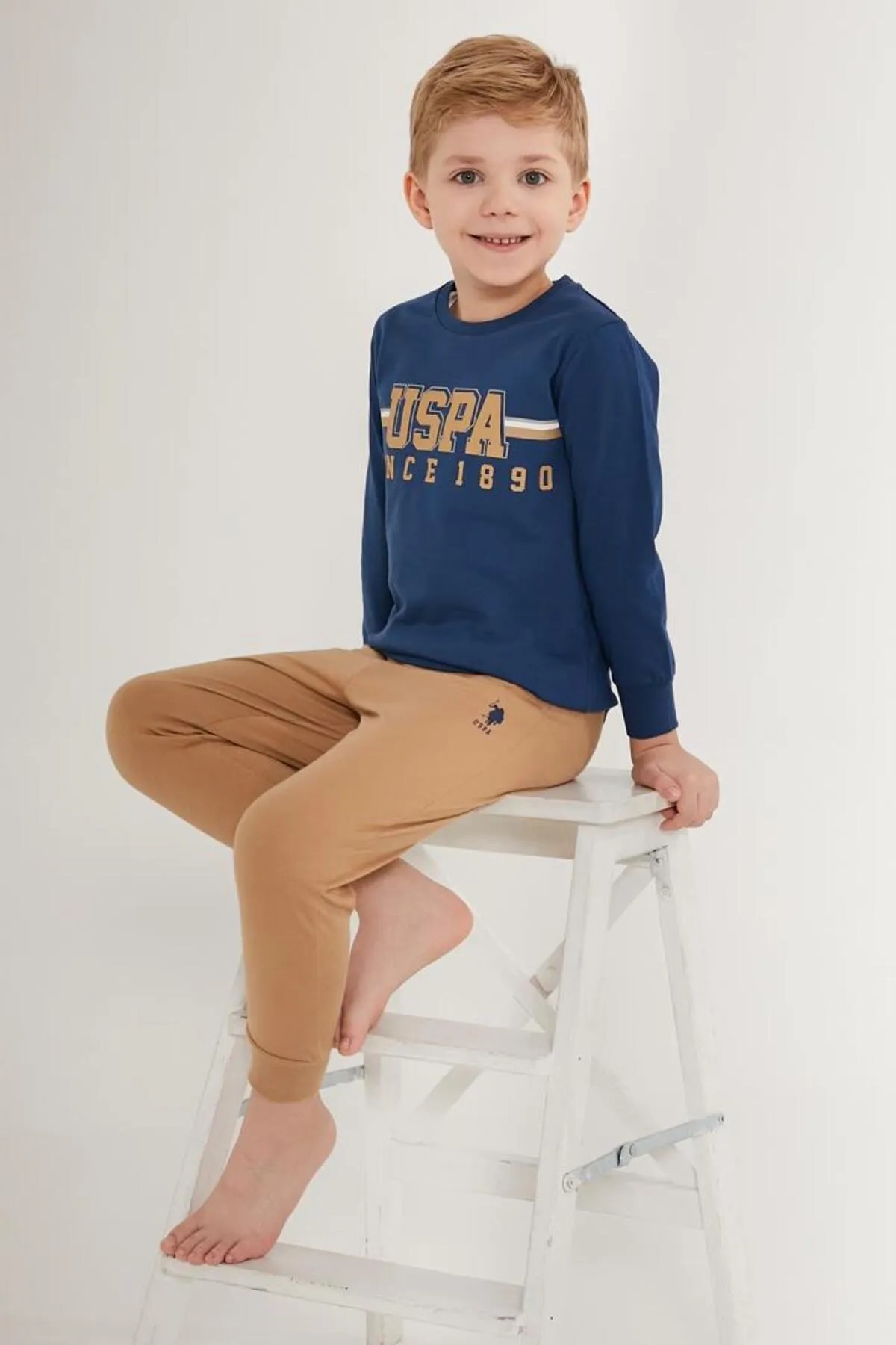 U.S. Polo Assn. Erkek Çocuk Pijama Eşofman Takım