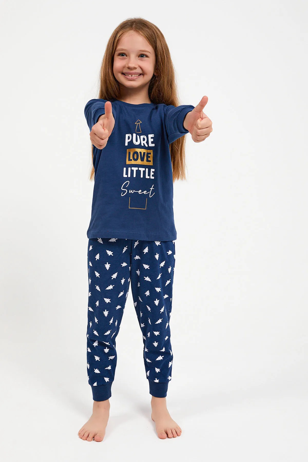 Rolypoly Pure Love Kız Çocuk Uzun Kollu Pijama Takım
