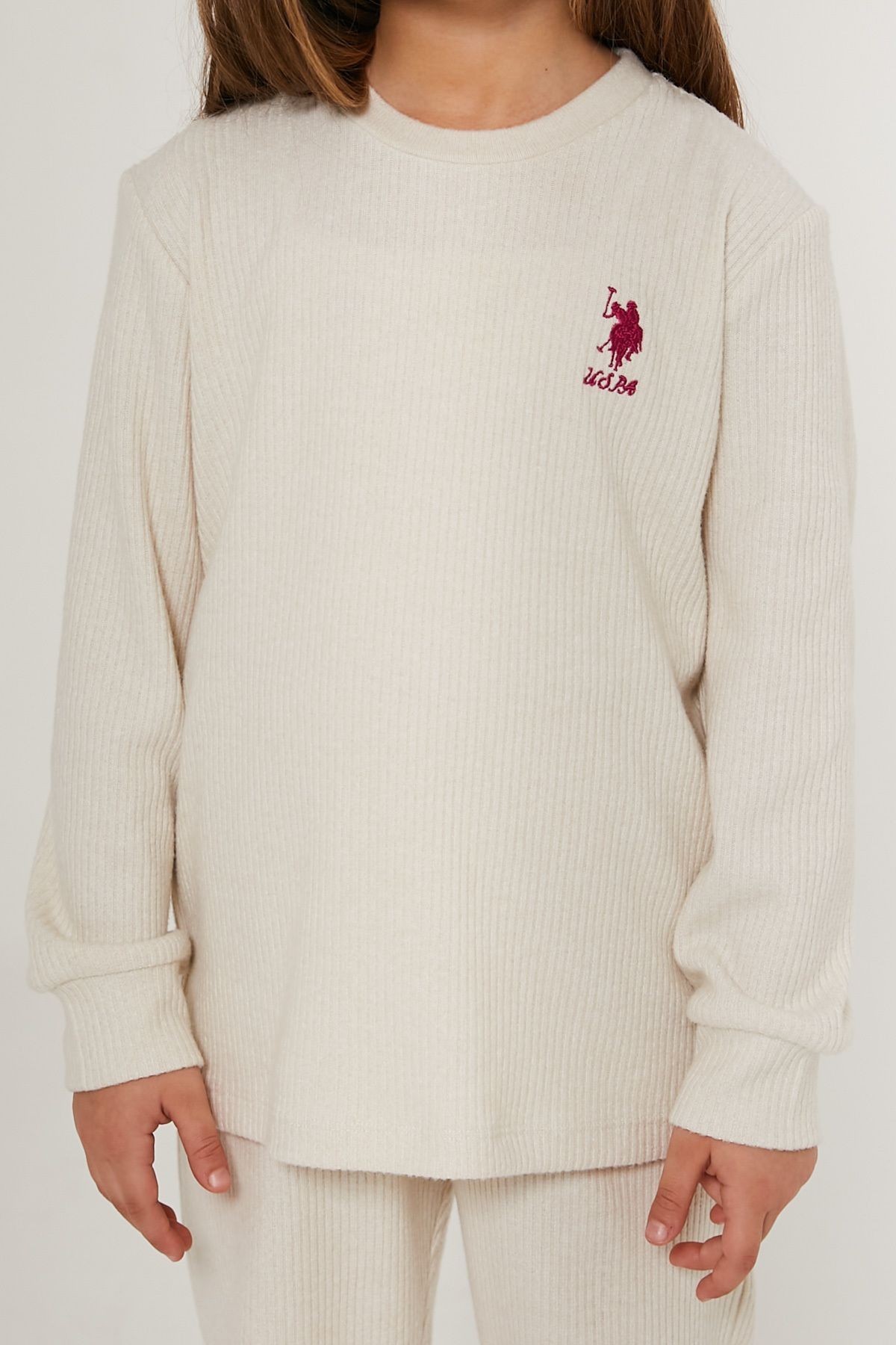 U.S. Polo Assn Sweet Cute Girl Beyaz Kız Çocuk Eşofman Takımı