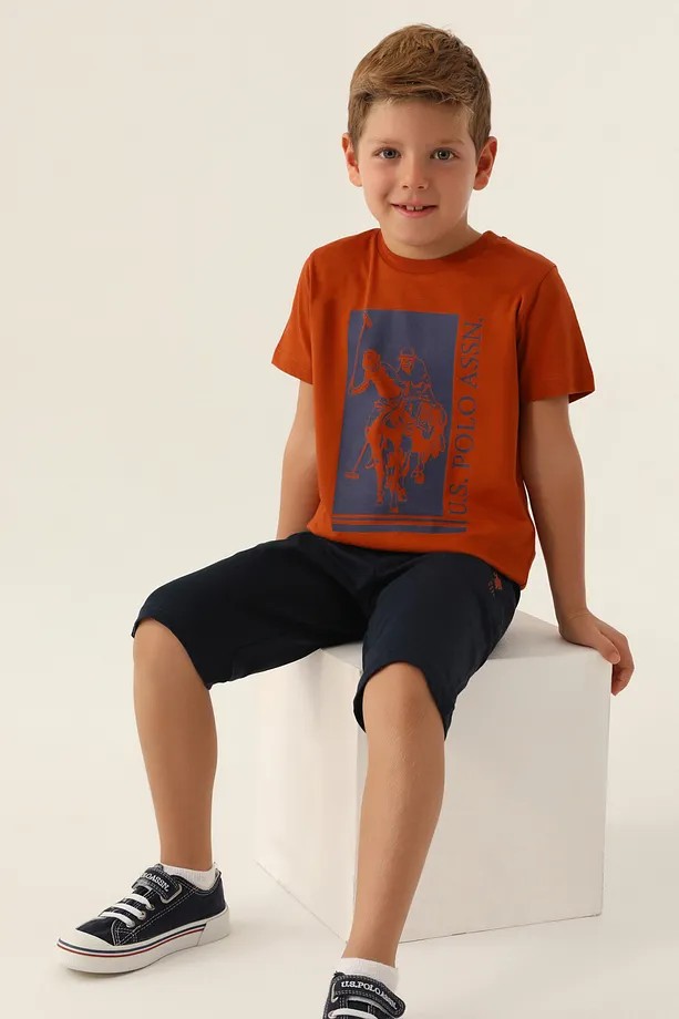 U.S. Polo Assn. Erkek Çocuk Lisanslı Picture Details Alt Üst Takım Kehribar