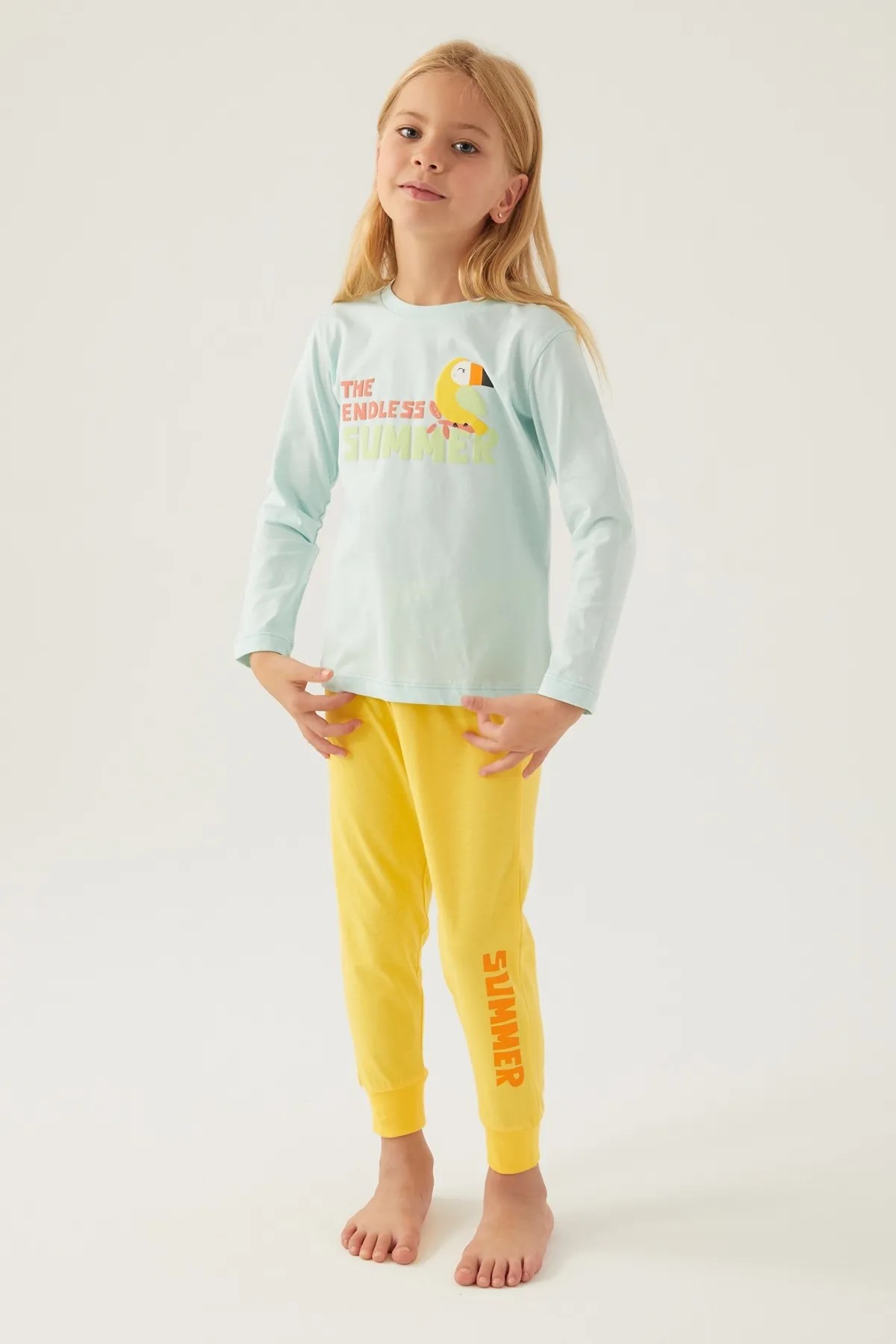 Roly Poly Endless Uzun Kol Kız Çocuk Pijama Takımı