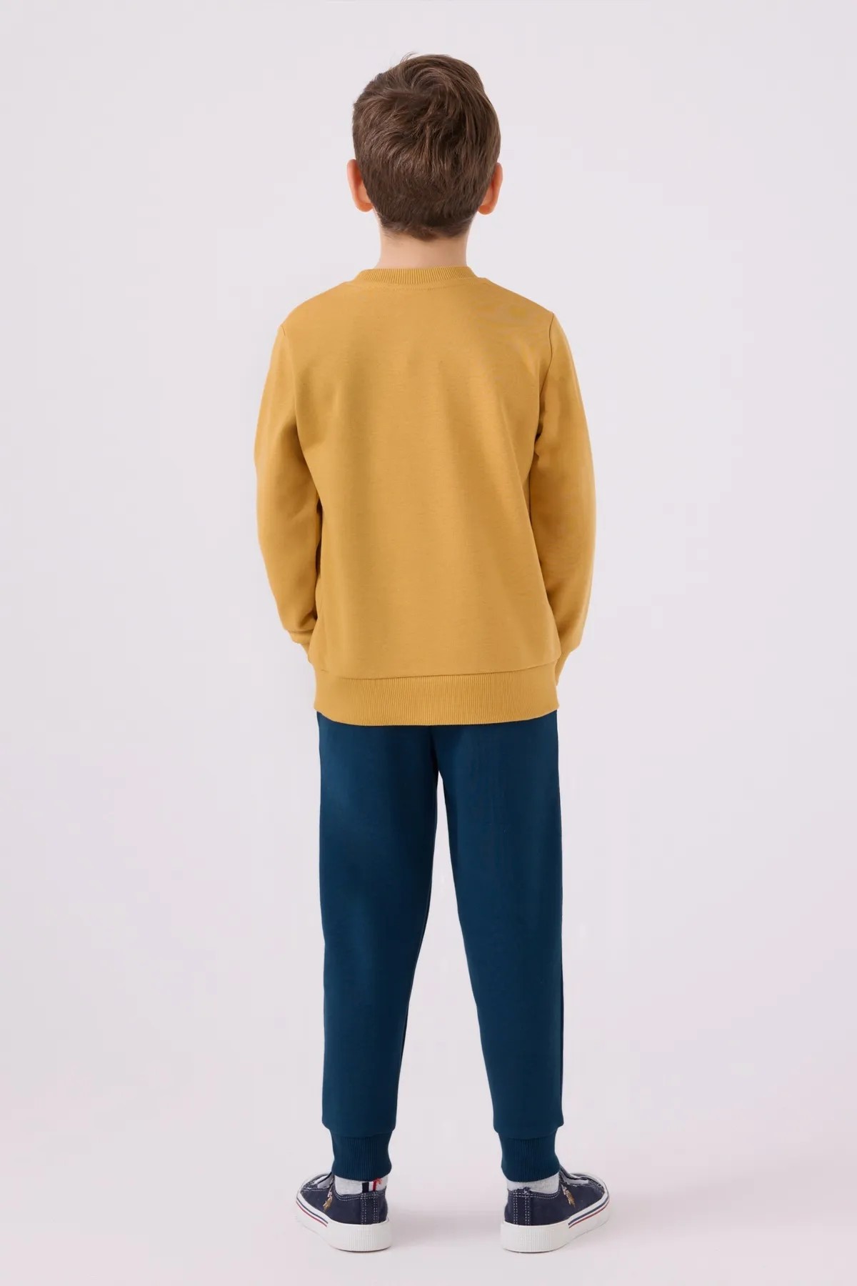 U.S. Polo Assn. 1905 Erkek Çocuk Pijama Takımı Hardal