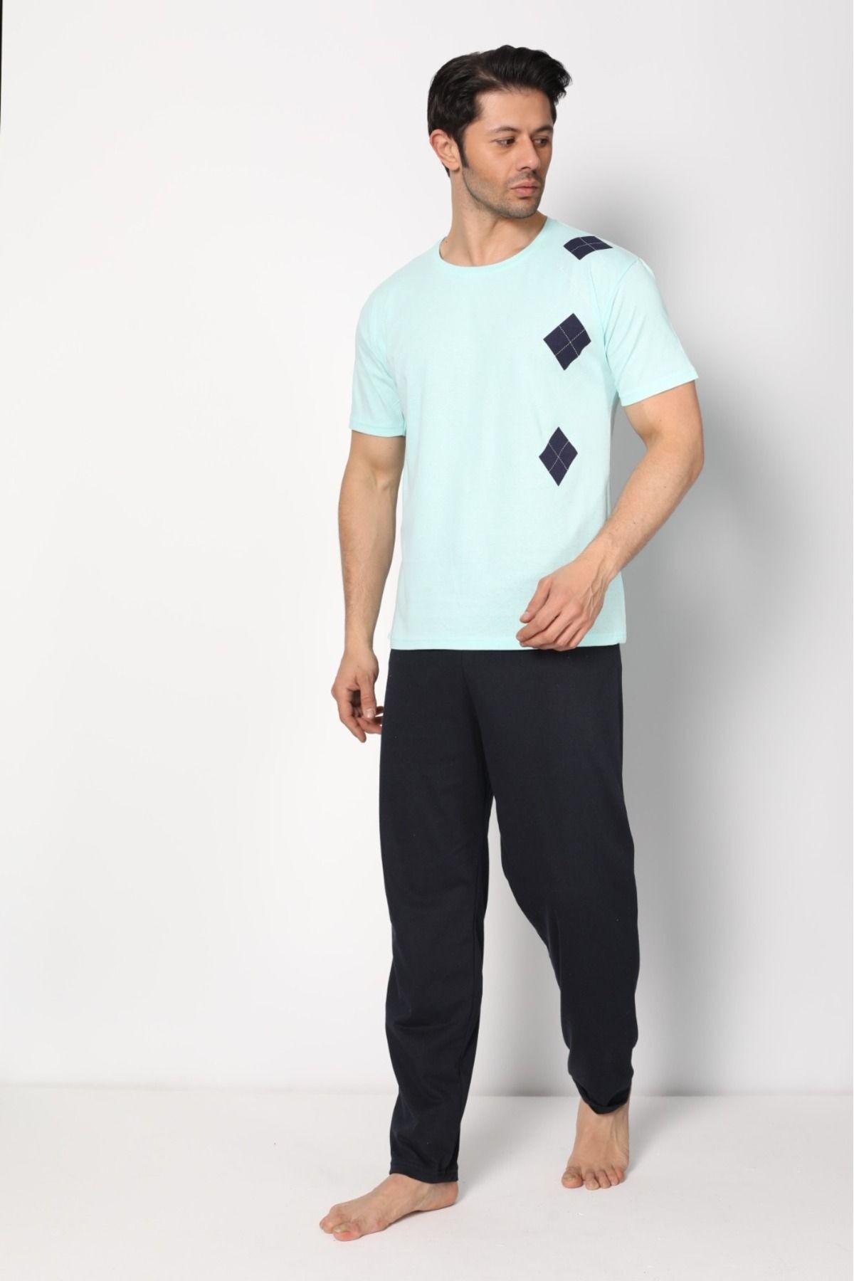 Penye (süprem) Yazlık Erkek Pijama Takımı