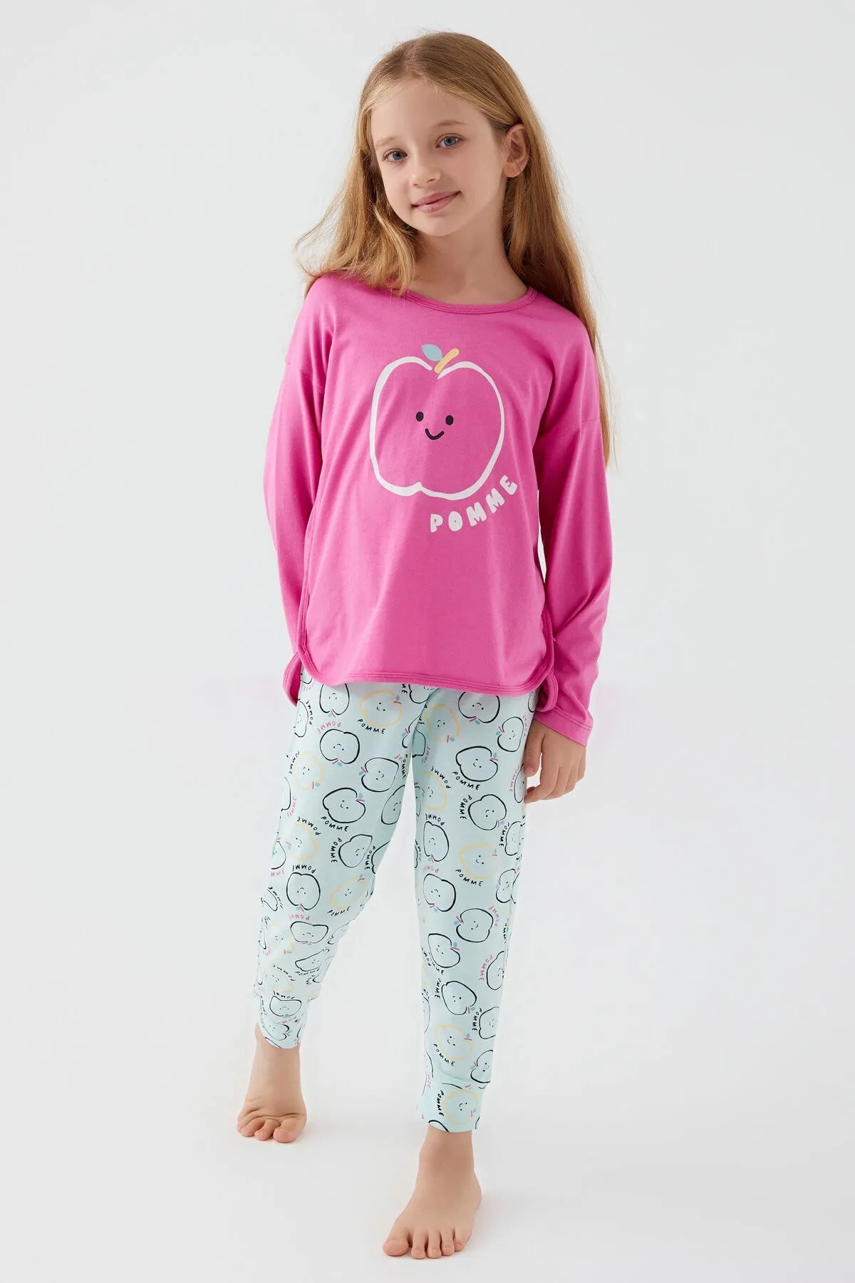 Rolypoly Pomme Apple Kız Çocuk Uzun Kol Pijama Takım