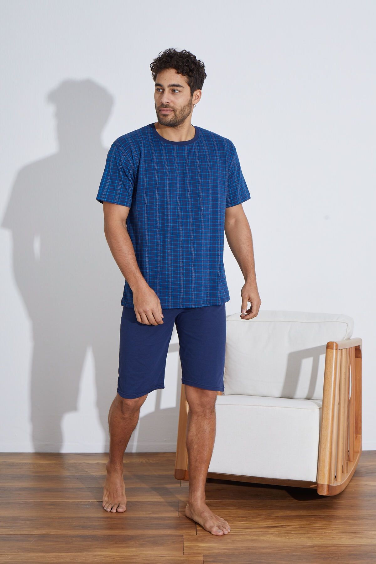 Penye Süprem Erkek Kapri Pijama Takımı