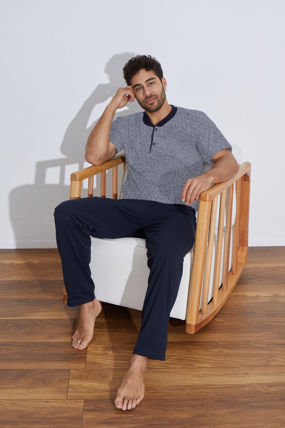 Penye Erkek Süprem (Yazlık) Pijama Takımı