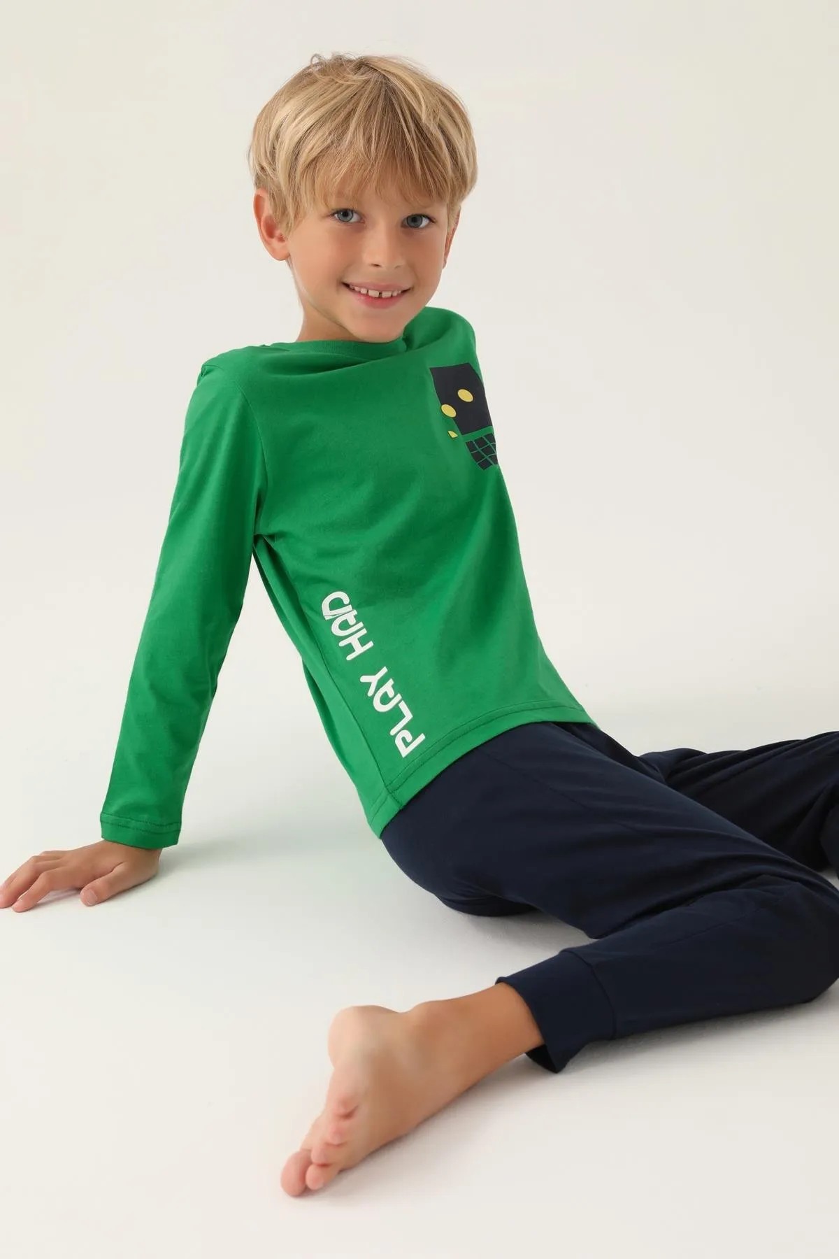 Rolypoly Play Hard Erkek Çocuk Erkek Garon Pijama Takımı