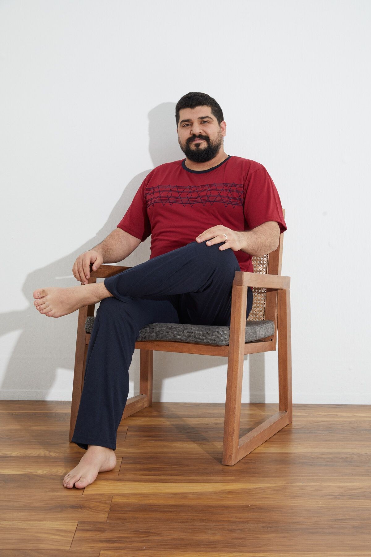 Penye Süprem(İnce) Battal Büyük Beden Yazlık Erkek Pijama Takımı