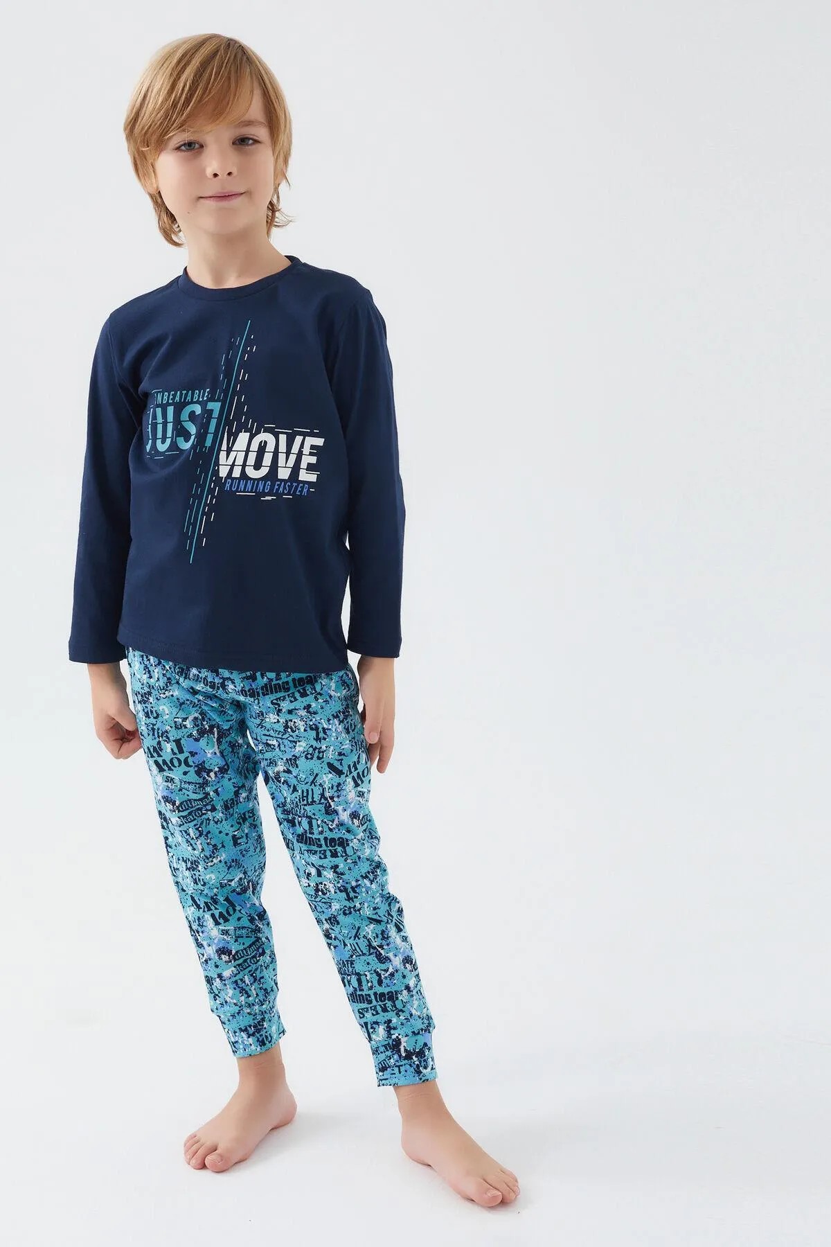 Rolypoly Move Running Faster Erkek Çocuk Kısa Kol Pijama Takım