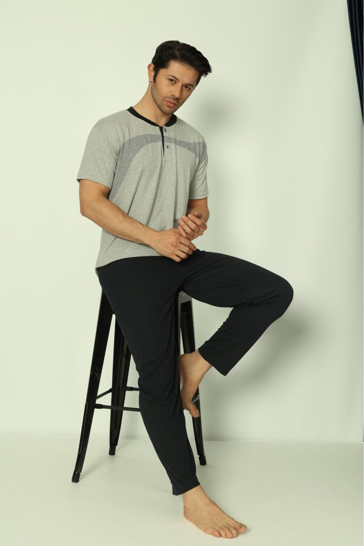 Penye (Süprem) Yazlık Erkek Pijama Takımı