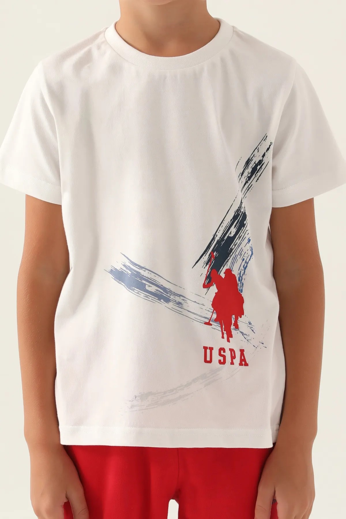 U.S. Polo Assn. Erkek Çocuk Crayons Art Lisanslı Şort T-Shirt Takım 