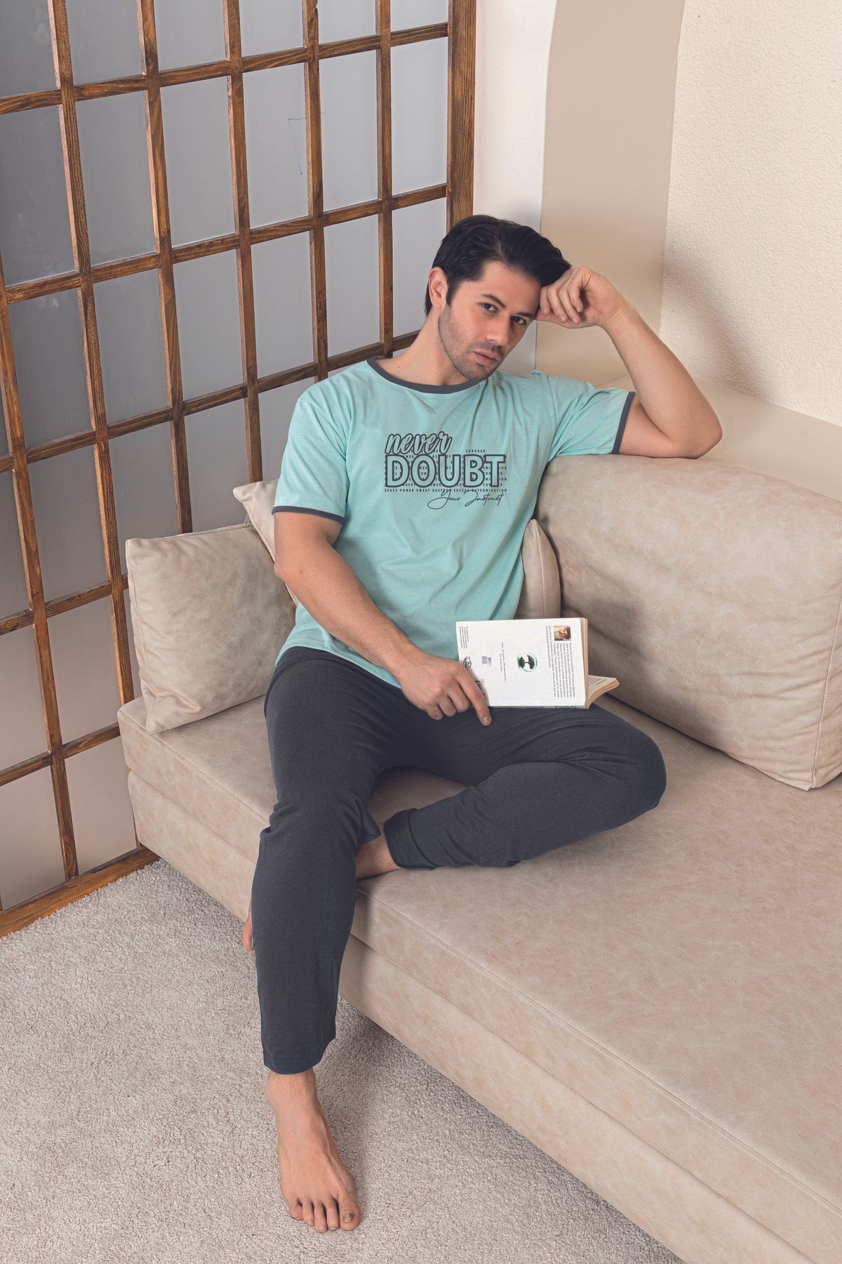 Penye Erkek Süprem (Yazlık) Pijama Takımı