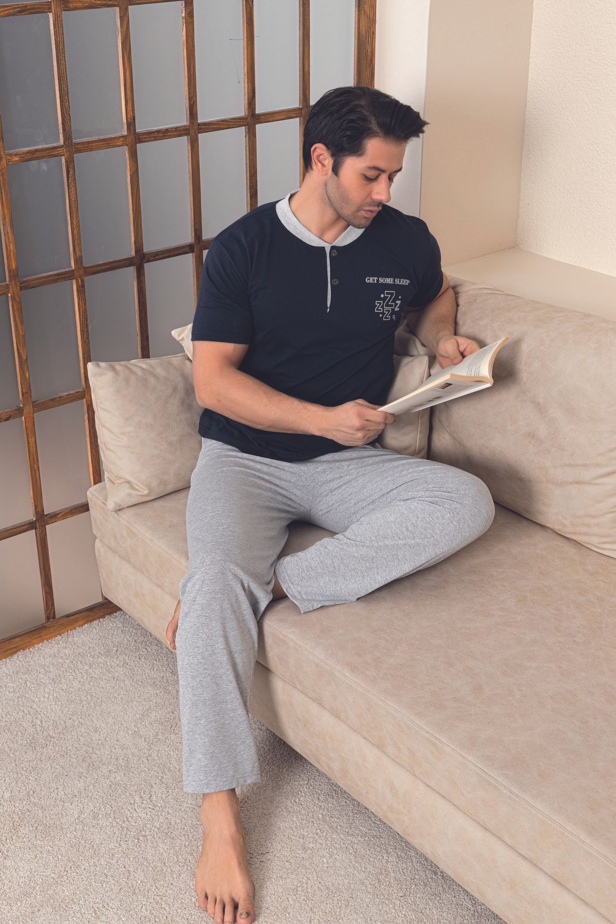Penye Erkek Süprem (Yazlık) Pijama Takımı