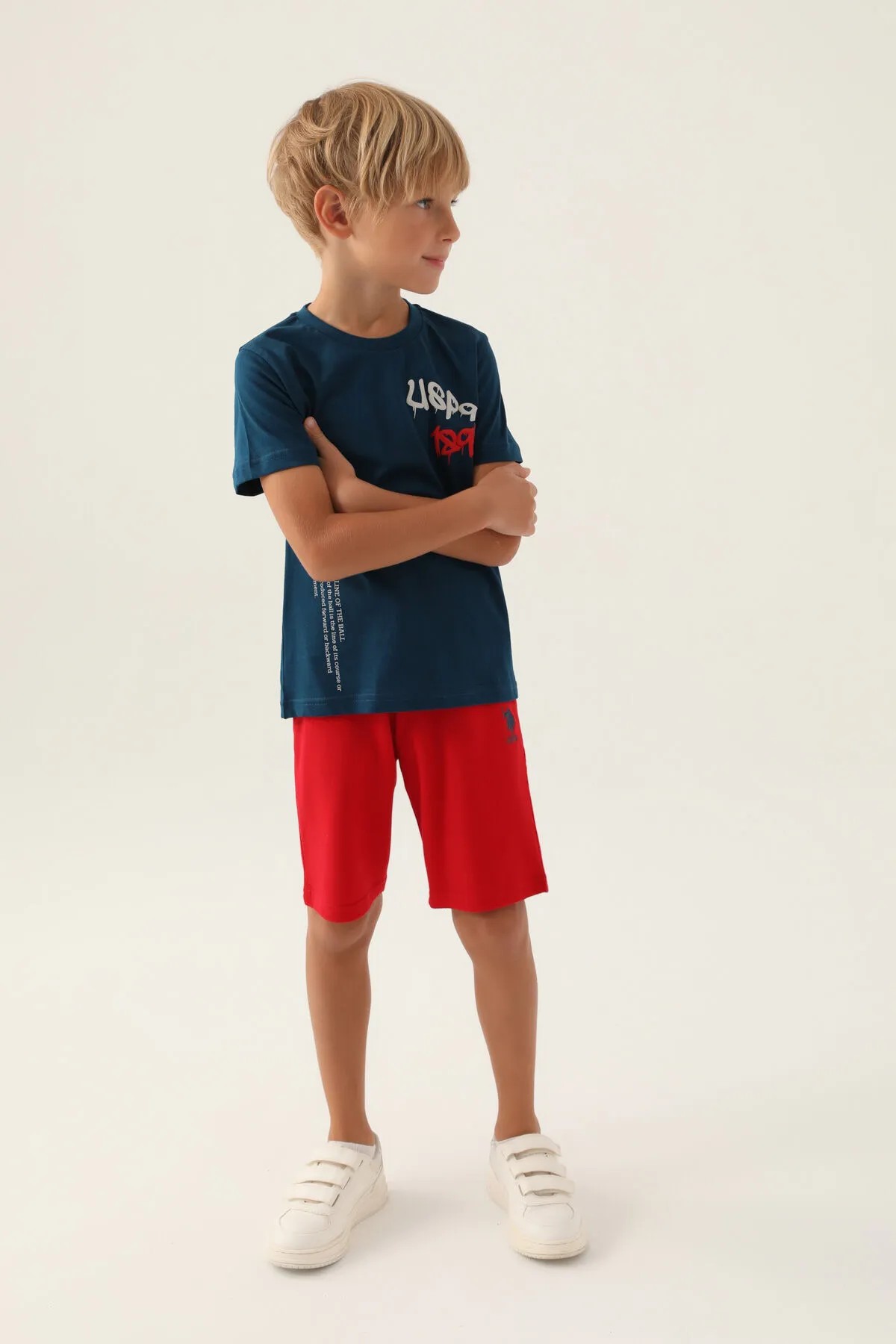 U.S. Polo Assn. Erkek Çocuk/Genç Bermuda Takım Lacivert