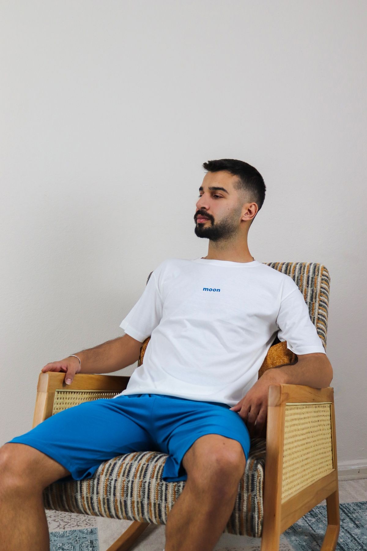 %100 Pamuk Penye Yazlık Kapri Erkek Pijama Takımı