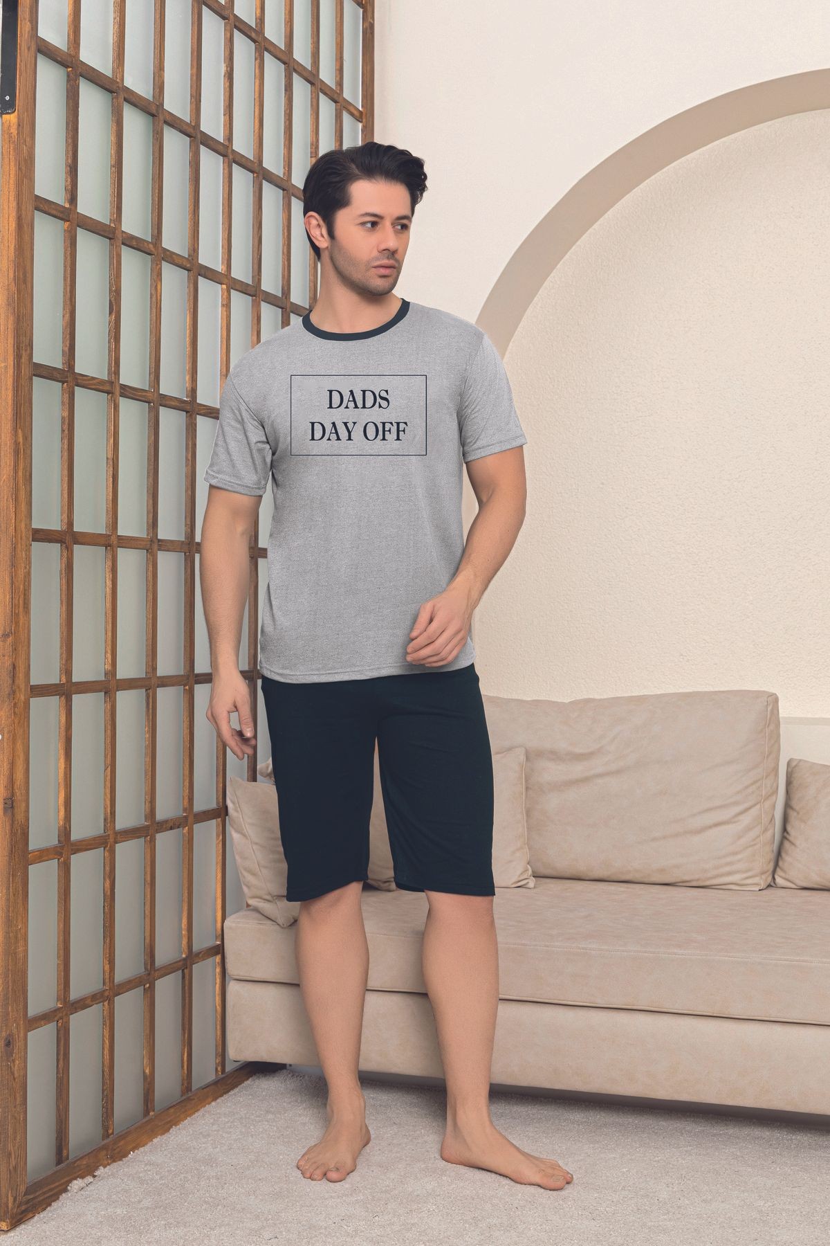 Penye (Süprem) Kapri Erkek Pijama Takımı