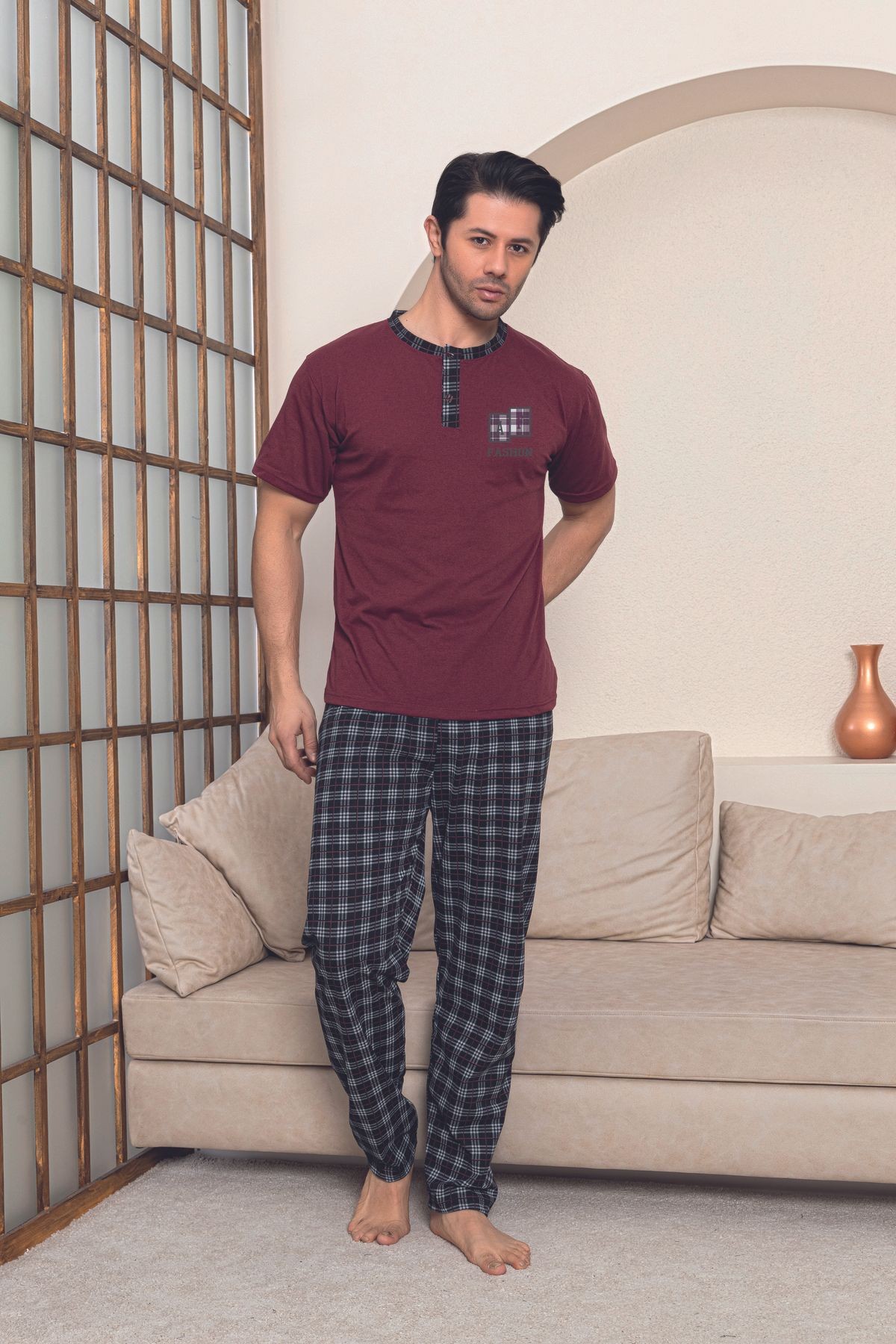 Penye Erkek Süprem (Yazlık) Pijama Takımı