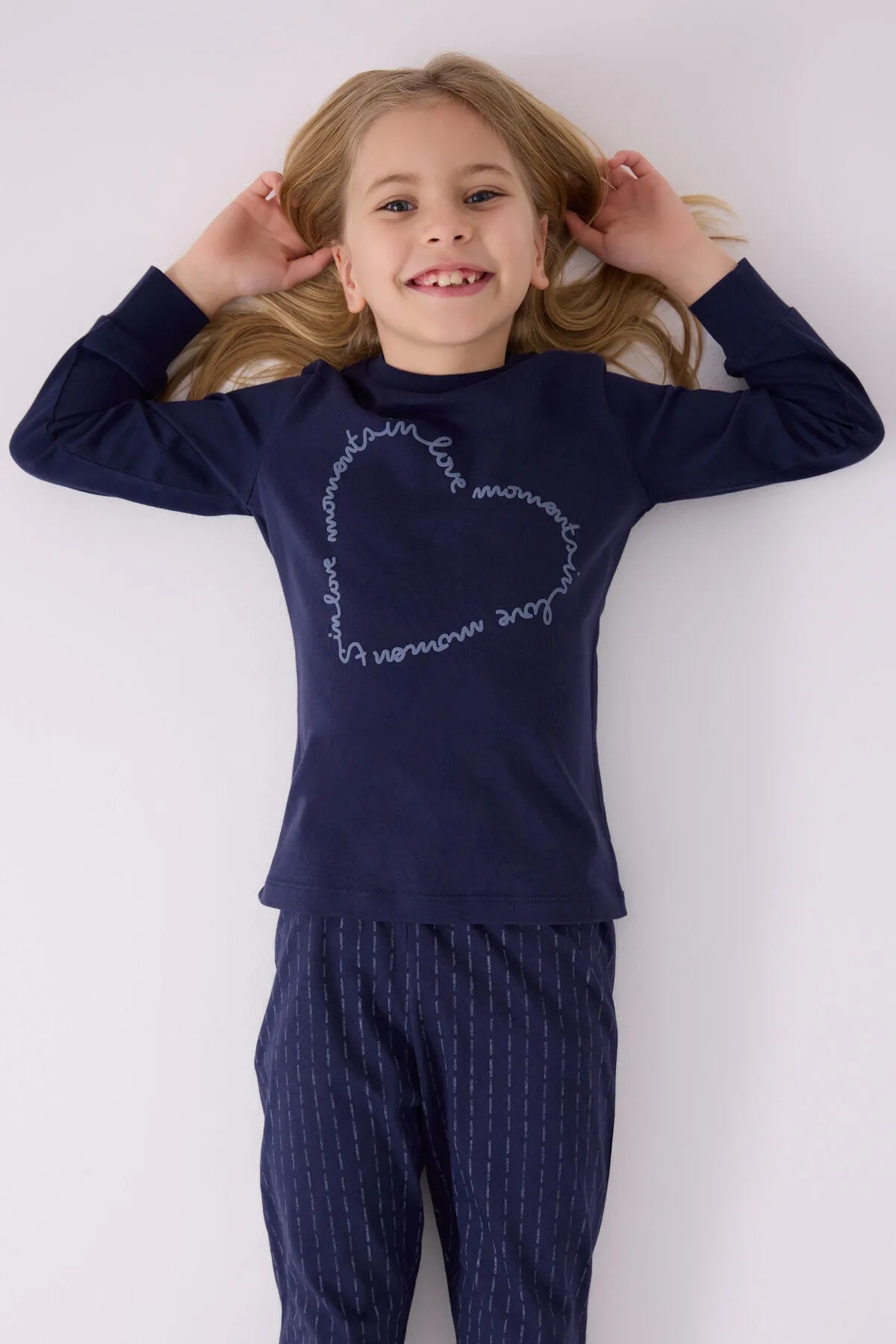 Kız Çocuk Love Uzun Kol Pijama Takım