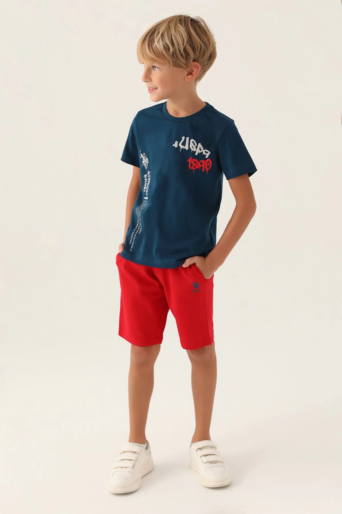 U.S. Polo Assn. Erkek Çocuk/Genç Bermuda Takım Lacivert