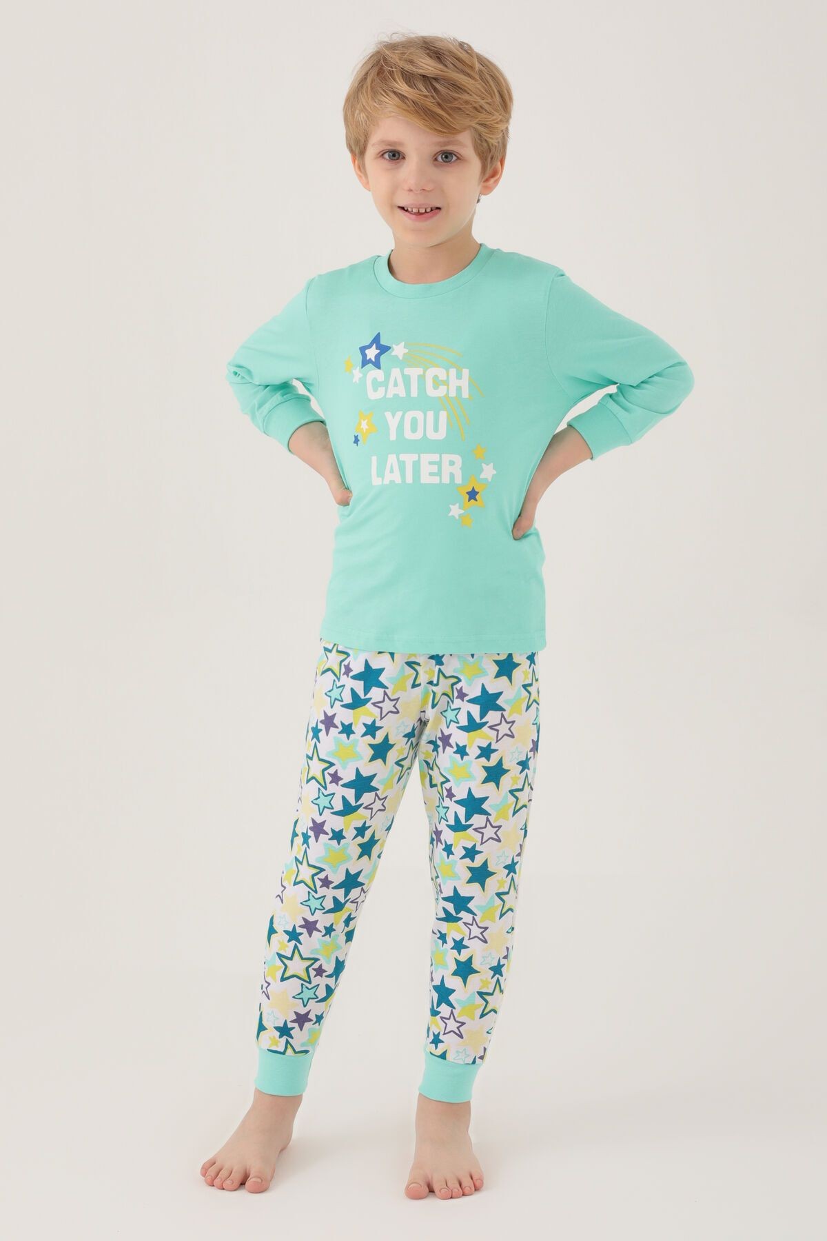 Rolypoly Shooting Star Erkek Çocuk Uzun Kol Pijama Takım