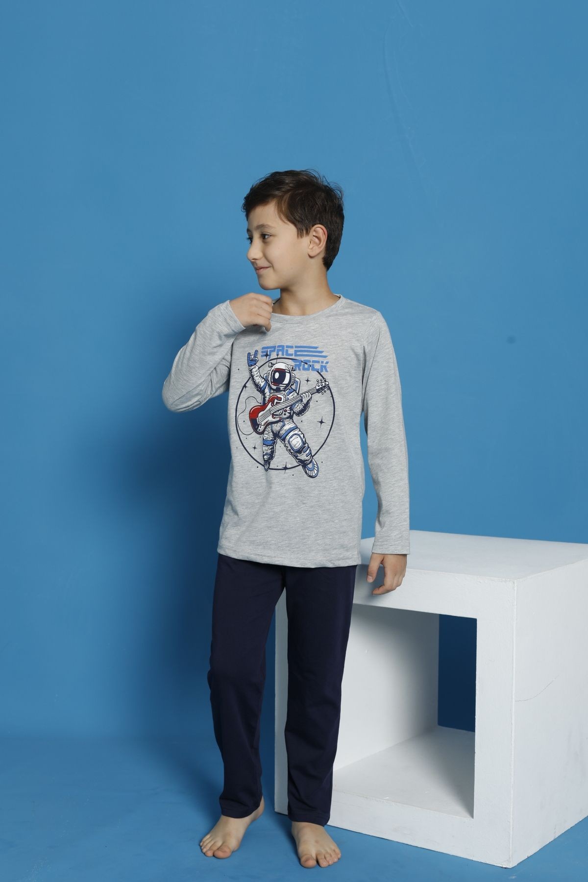 Ayans Sportwear Jogging Fit Paçası Lastikli Pijama Takımı