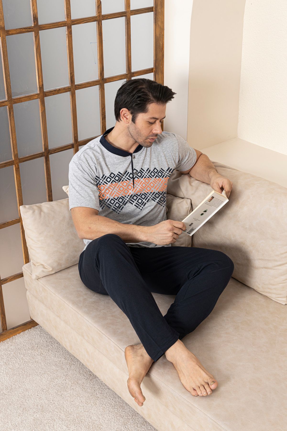 Penye Erkek Süprem (Yazlık) Pijama Takımı