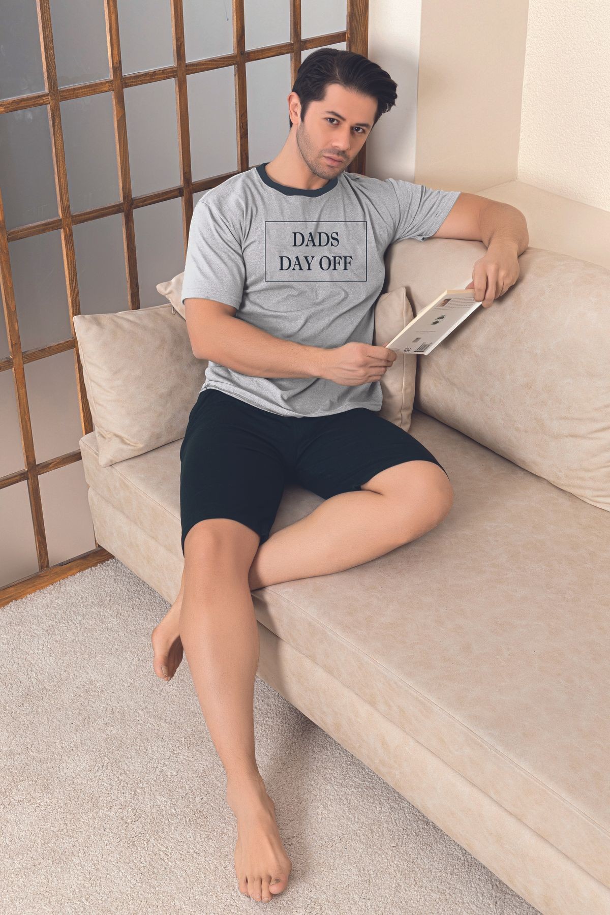 Penye (Süprem) Kapri Erkek Pijama Takımı
