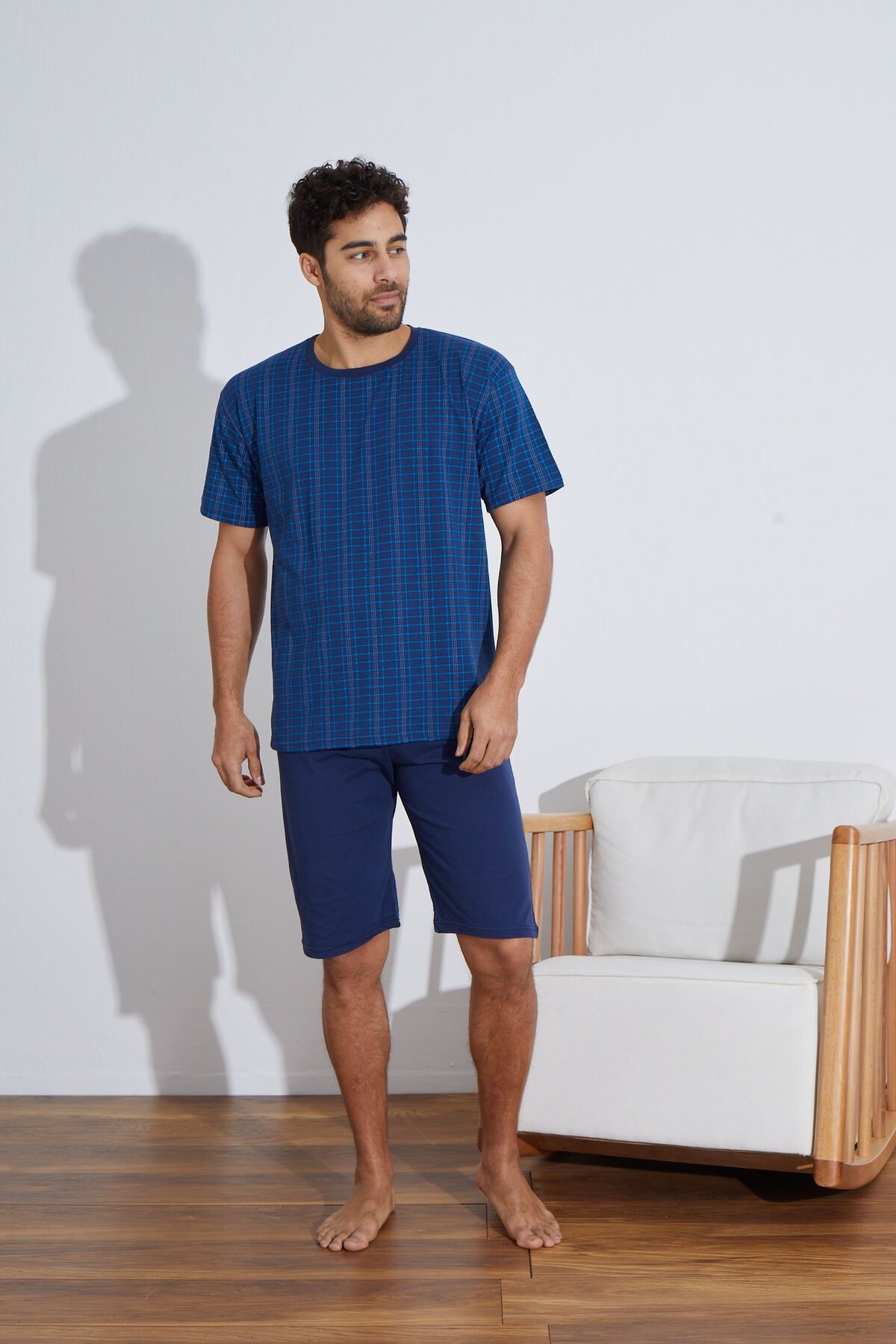 Penye Süprem Erkek Kapri Pijama Takımı