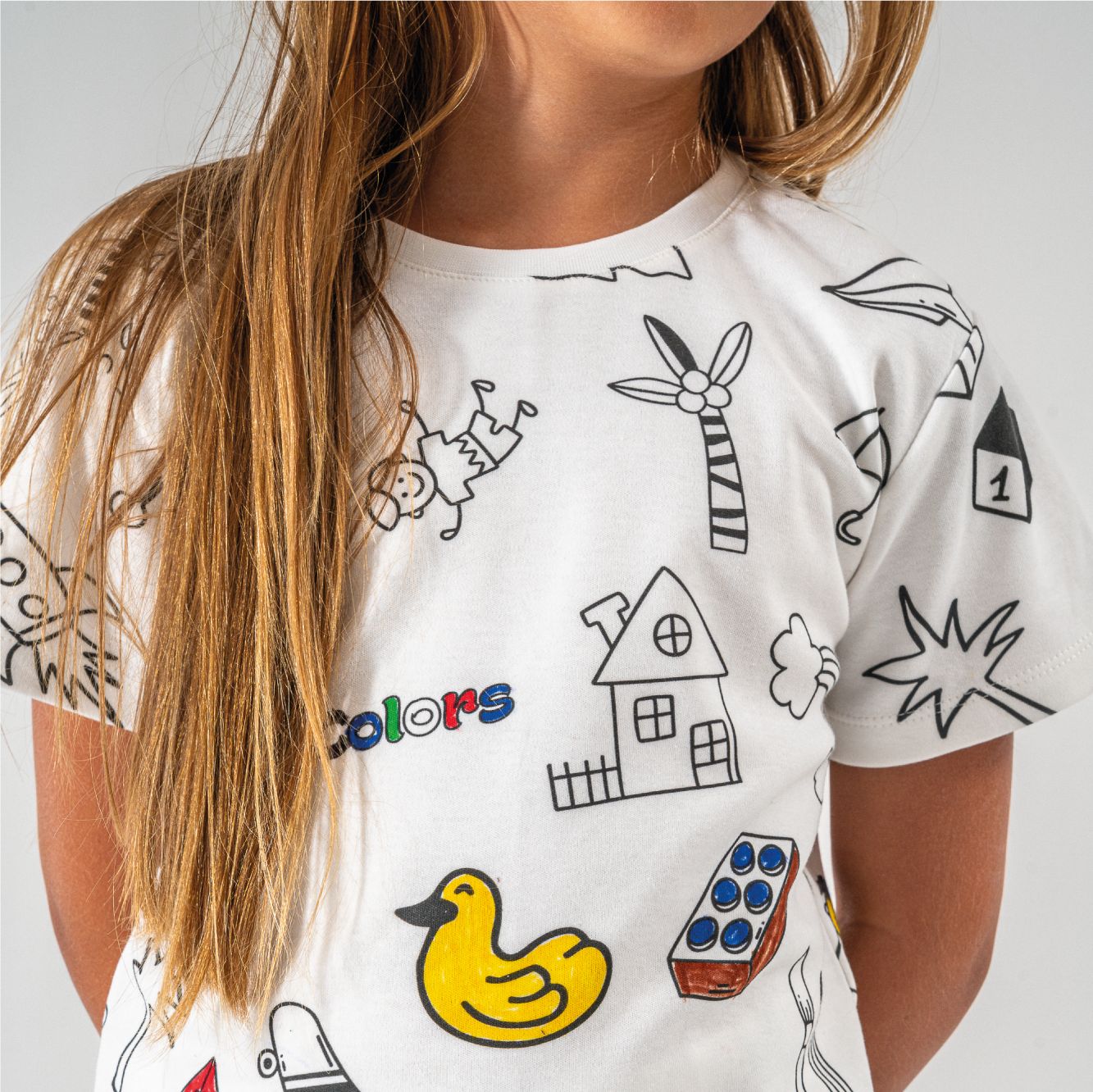 Boyanabilir Pijama Takımı 🎨 (Boya Kalemi Hediye)
