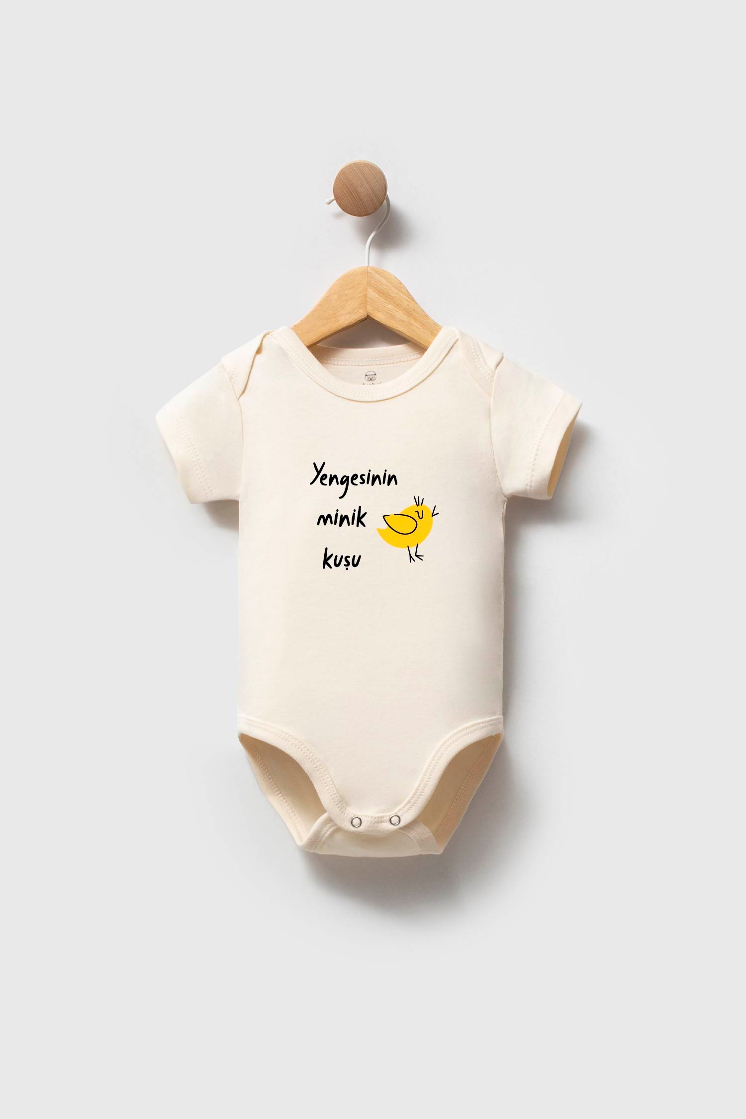 Yengesinin Minik Kuşu Yazılı Bebek Zıbını