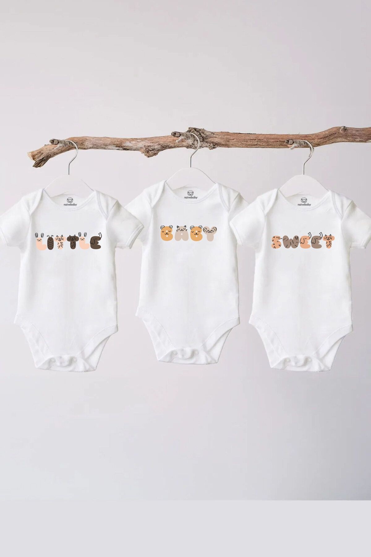  Pamuklu Bebek Zıbını - 3'lü Little Baby