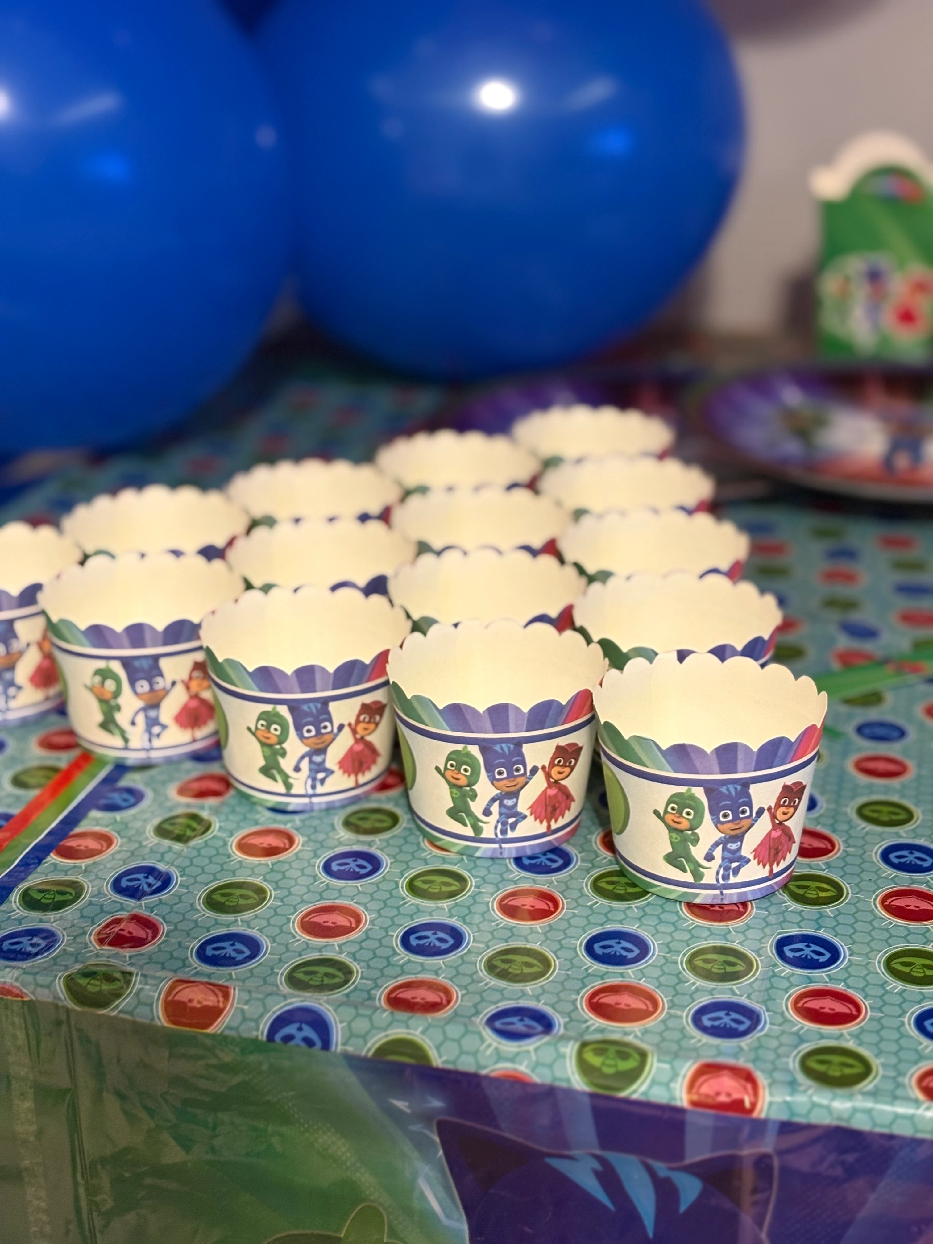 Pijamaskeliler Temalı Doğum Günü Parti Seti