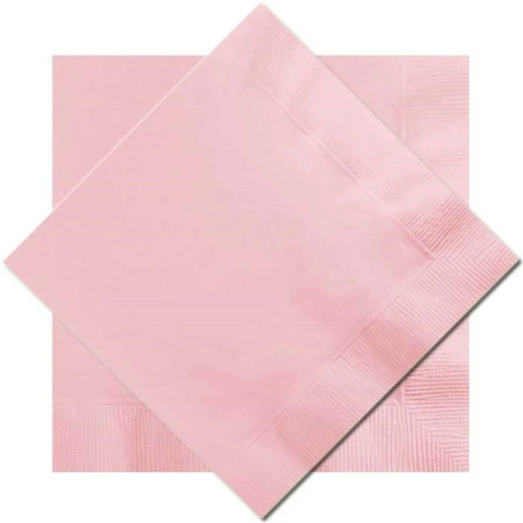 Düz Pembe Peçete 10'lu