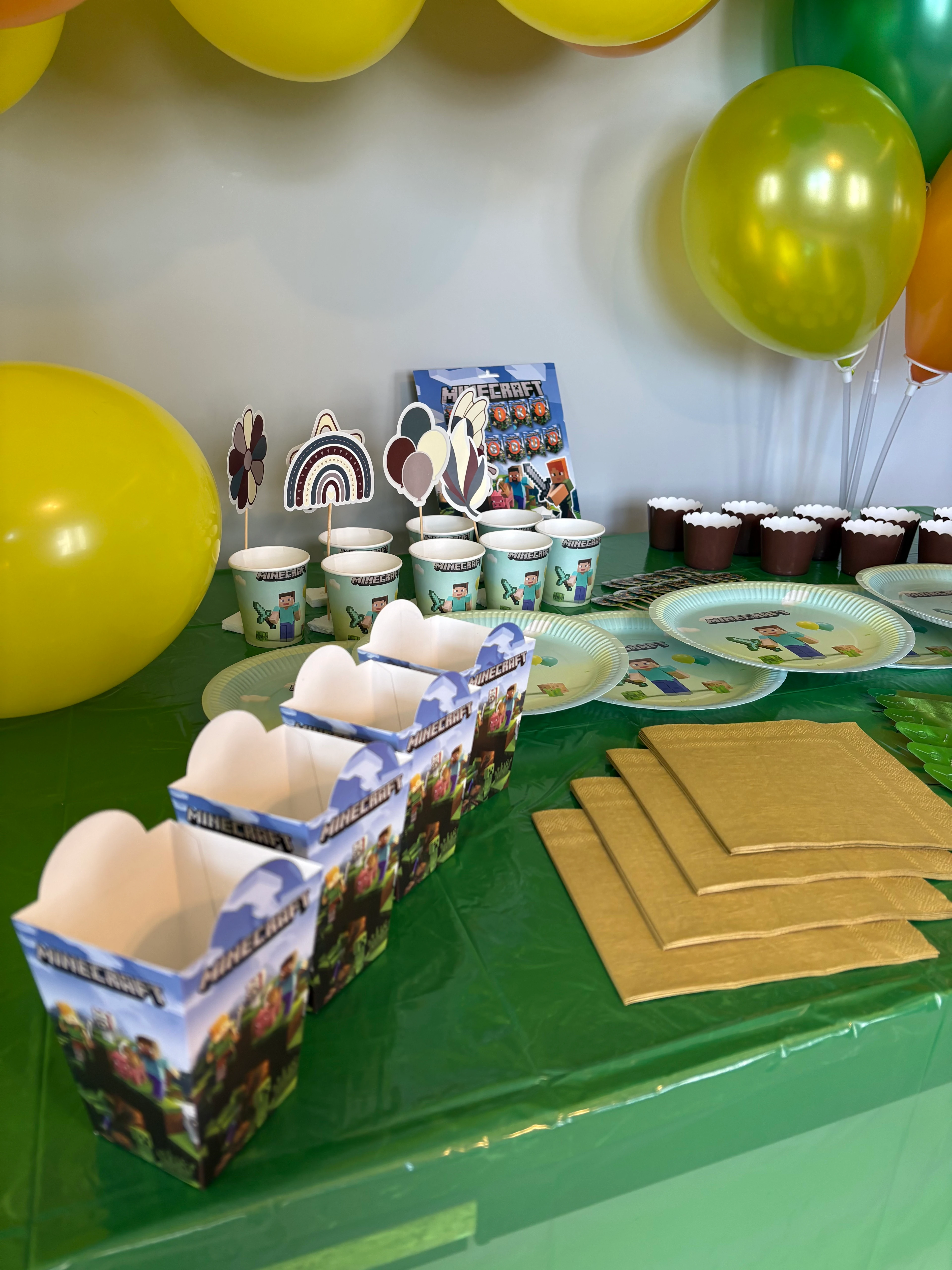Minecraft Doğum Günü Parti Seti