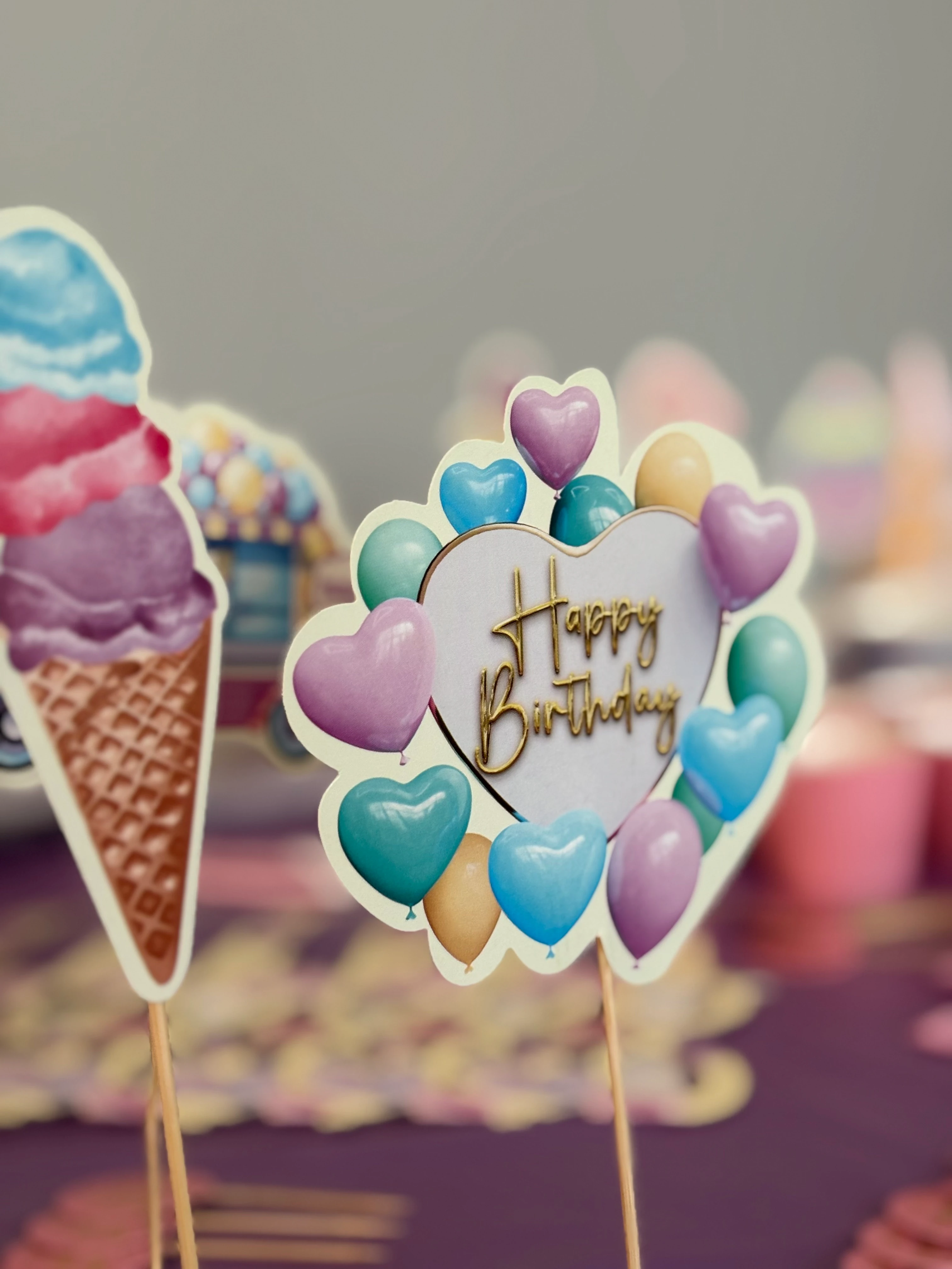 Dondurma Temalı Doğum Günü Parti Seti