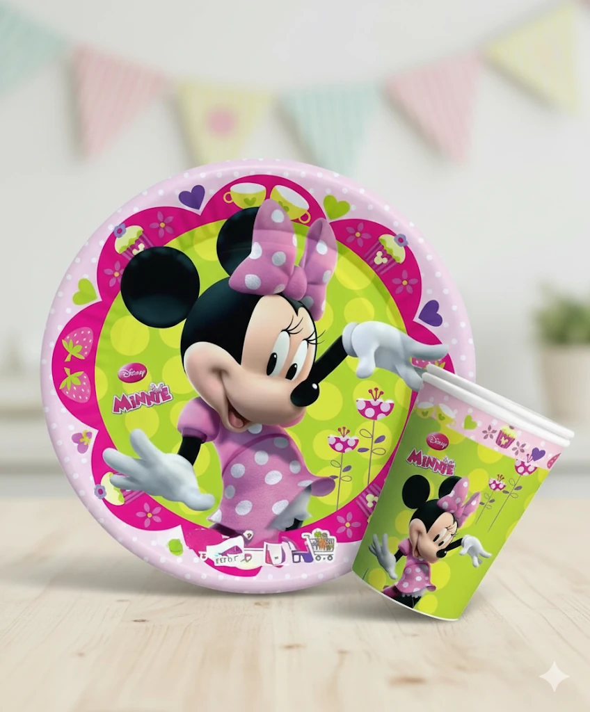 Minnie Mouse Tabak Bardak Set 8'li