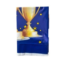 Sarı Lacivert Kupalı Masa Örtüsü