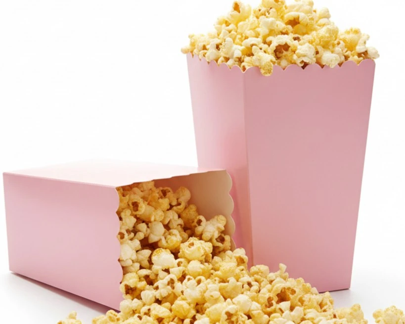 Düz Pembe Mısır Kutusu 8'li