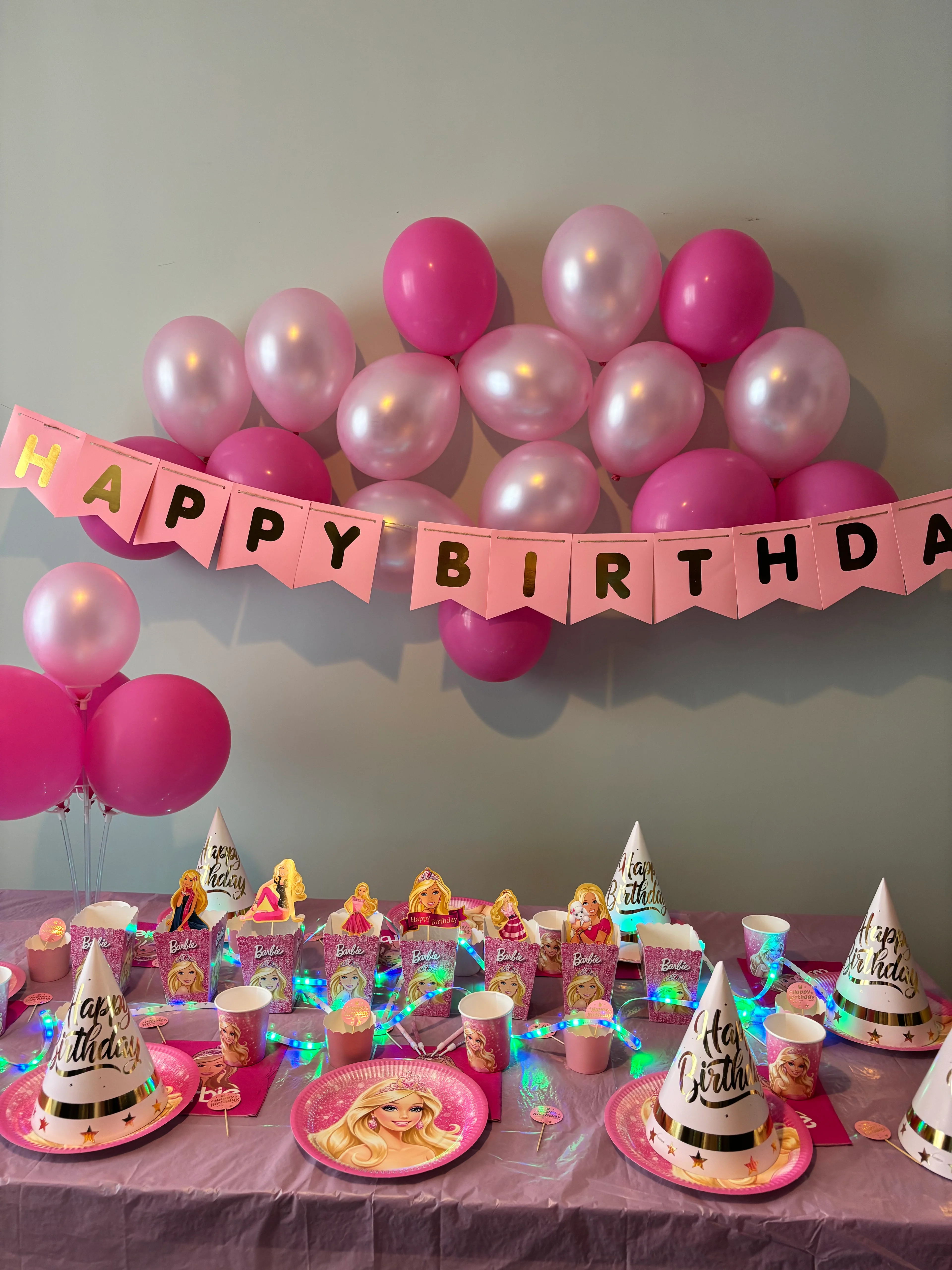 Barbie Temalı Doğum Günü Parti Seti