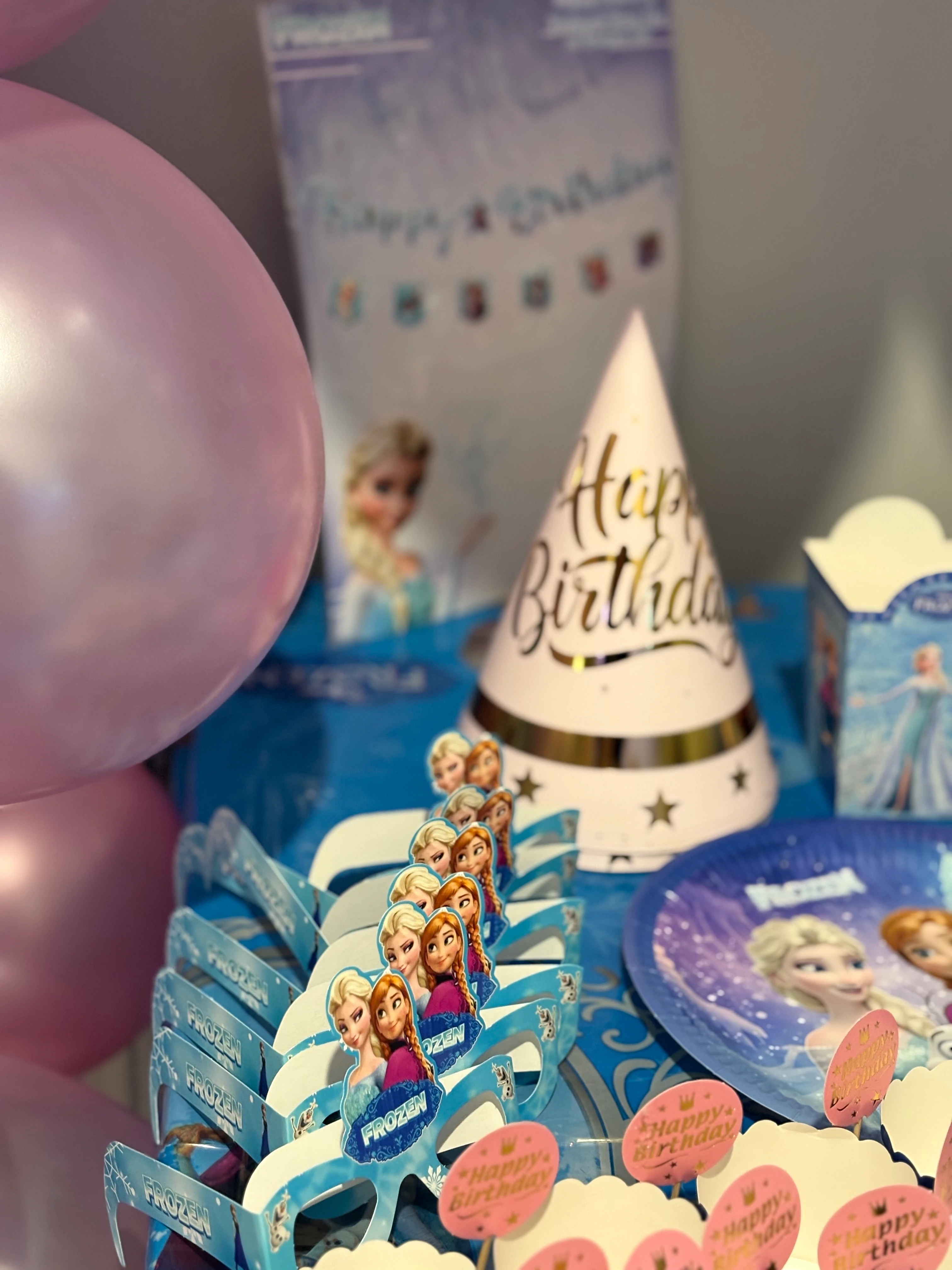 Frozen Temalı Doğum Günü Parti Seti