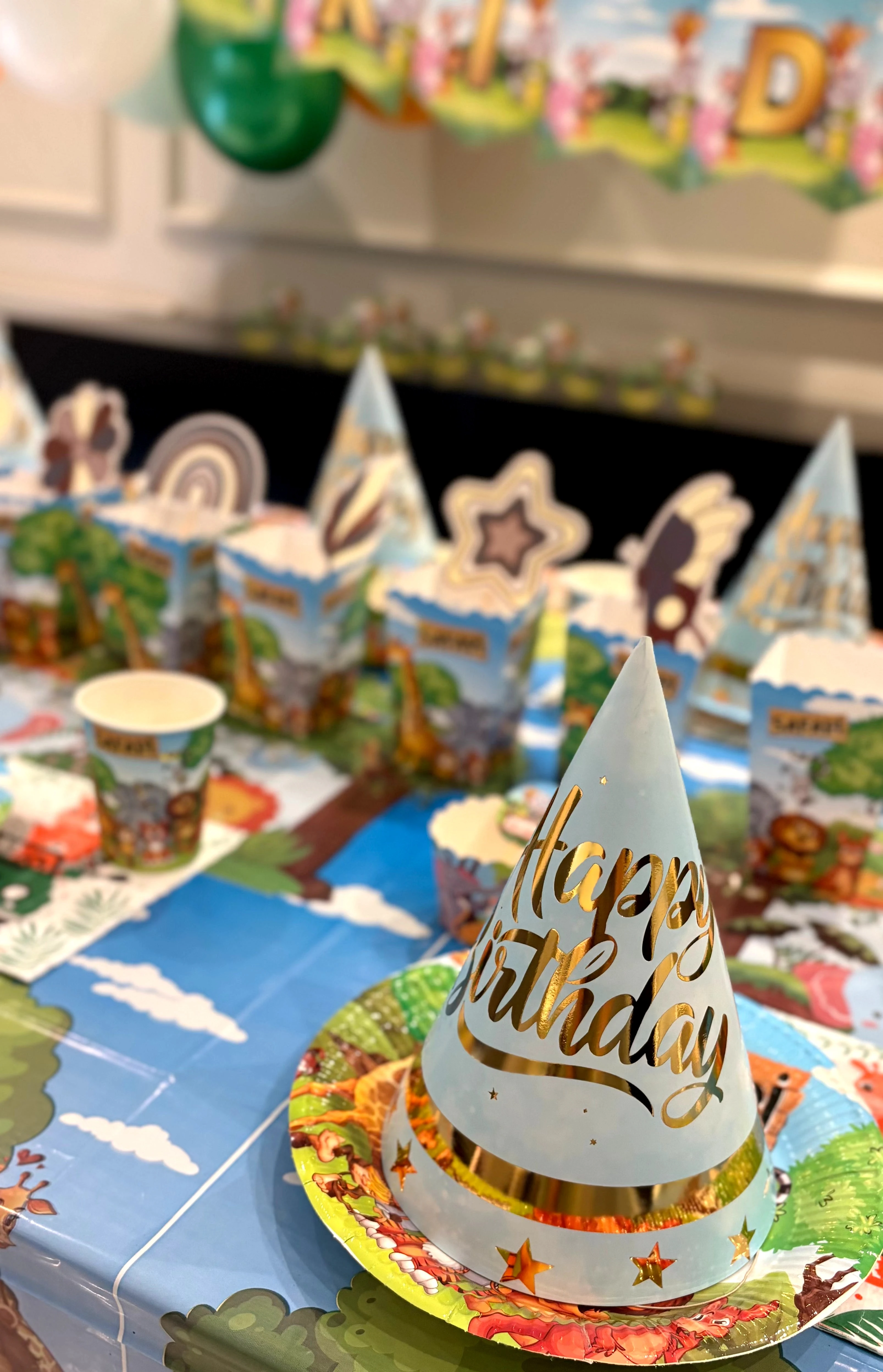 Safari Temalı Doğum Günü Parti Seti