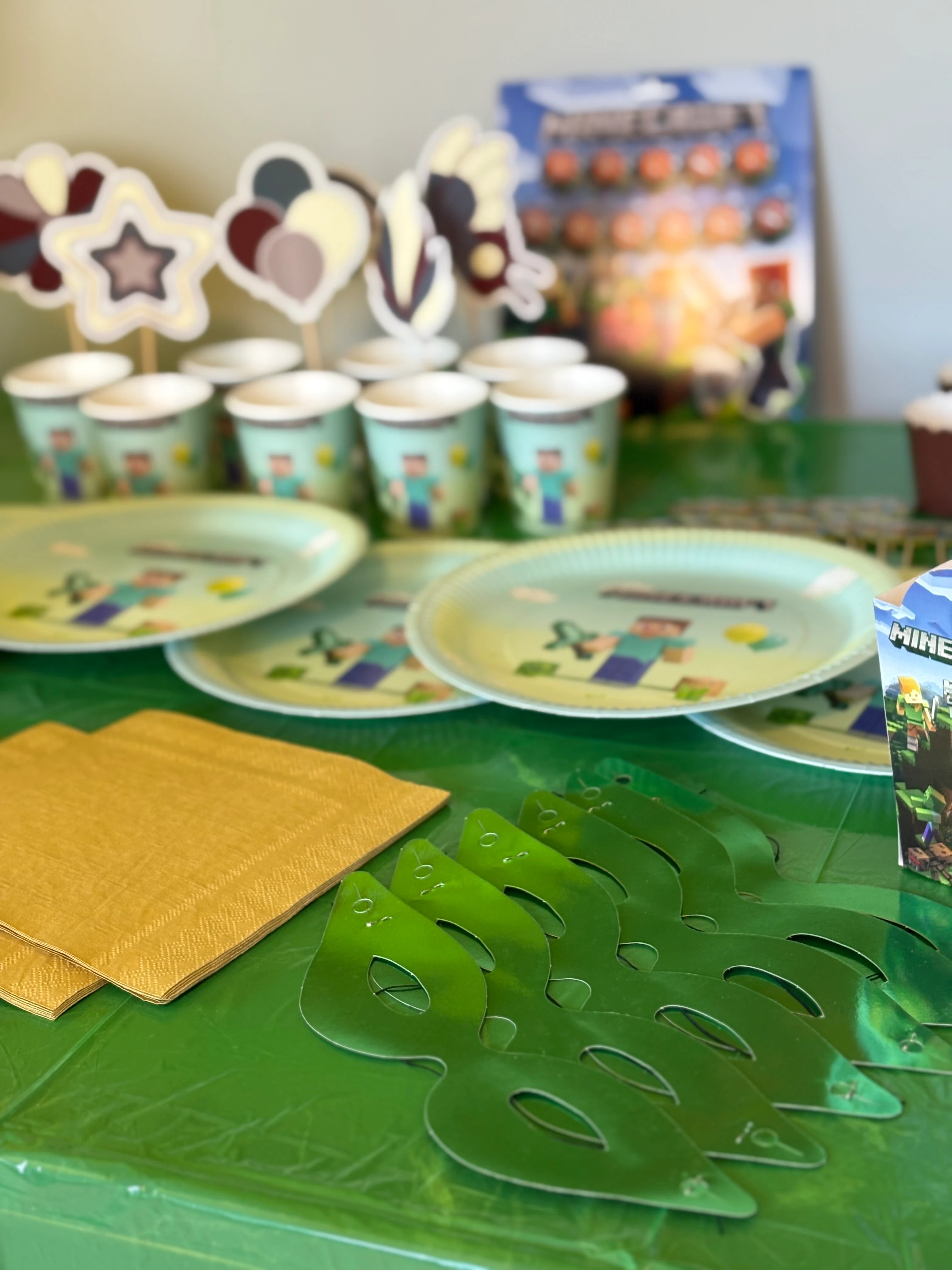 Minecraft Doğum Günü Parti Seti